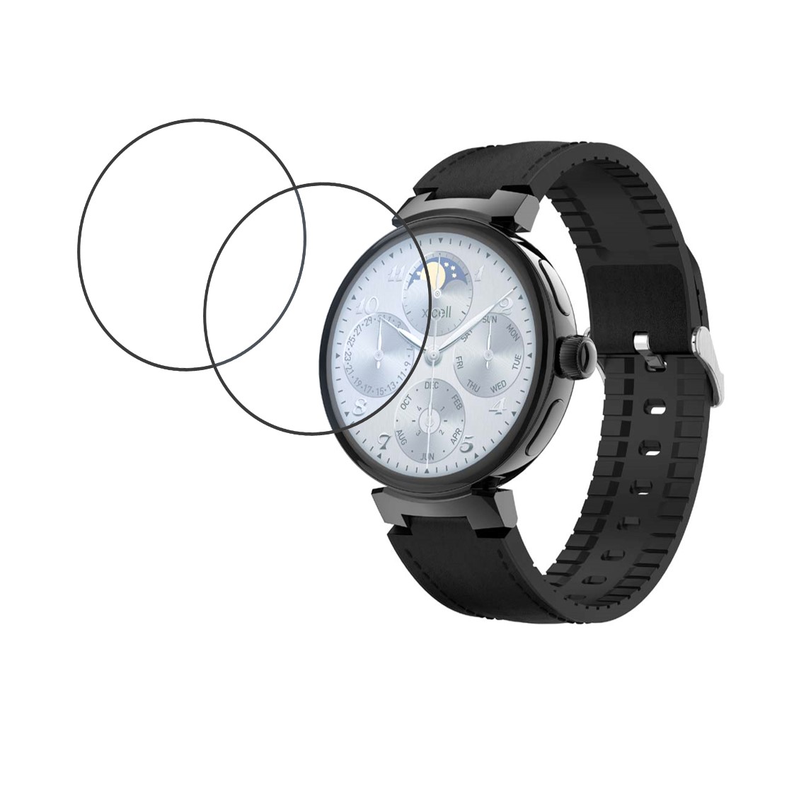 X.Cell Elite 3 Smart Watch Compatible Smartwatch Screen Protector (Pack of 02)