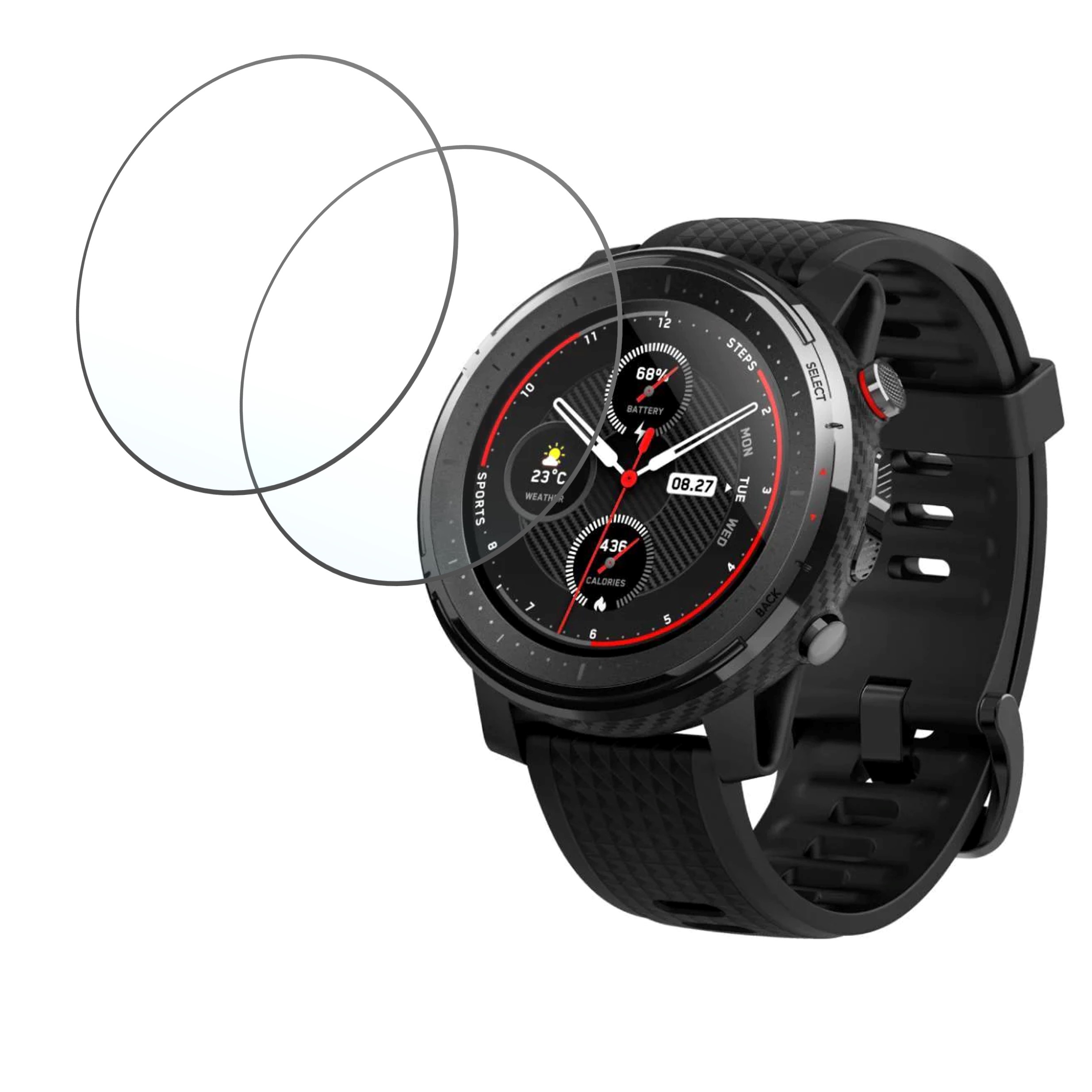 Amazfit Stratos 3  Smartwatch Screen Protector 9H Protective Compatible Flexible