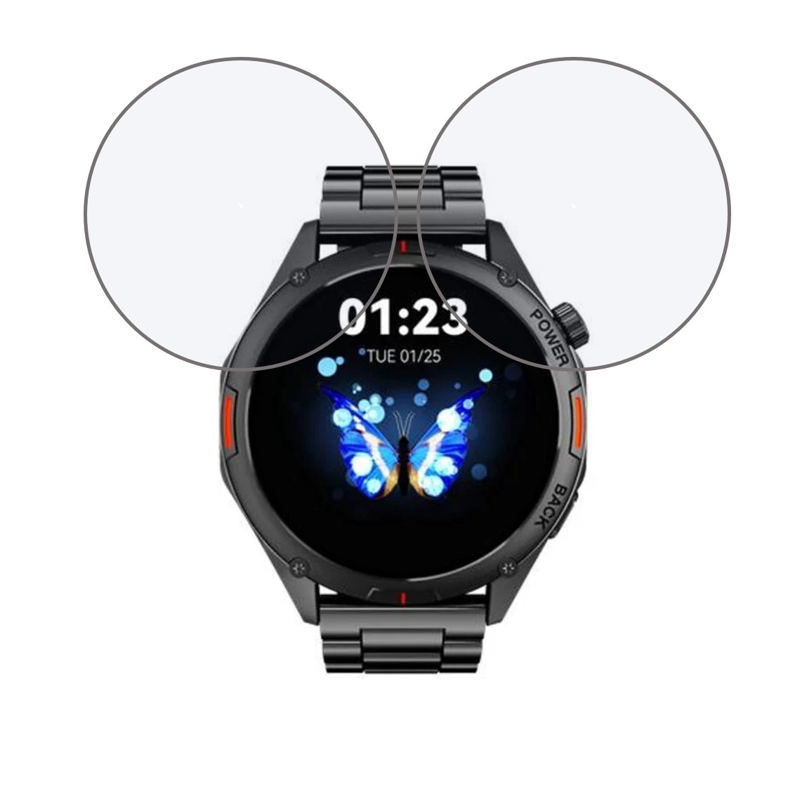 Fastrack Marvellous FX1 Compatible Smartwatch Screen Protector (Pack of 02)