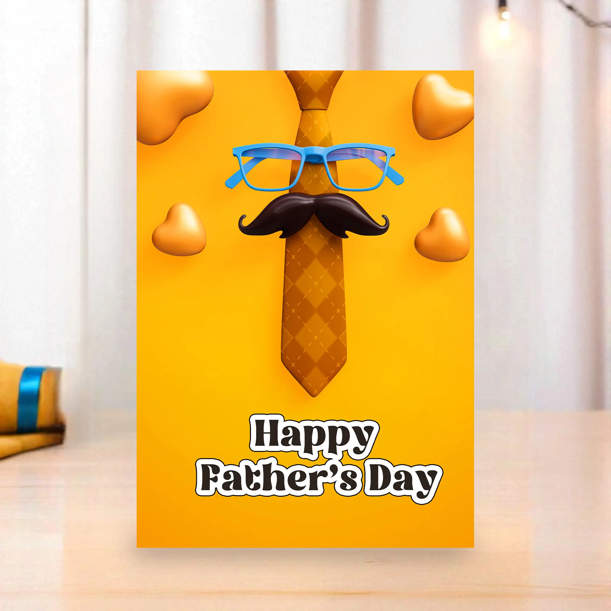 Personalized Mirror Greeting Card for Father’s Day & Multi-Occasion Celebrations – Custom Photo Gift