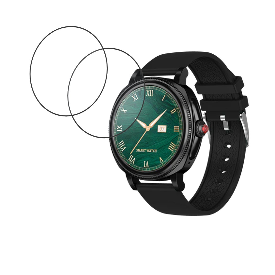 Fire boltt Aura Compatible Smartwatch Screen Protector (Pack of 02)