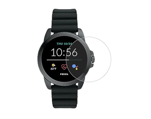 Protection Crystal Clear View Smart Watch Screen Protector Compatible for Fossil Gen 5E (FTW4047, 44mm) Pack of 2-Not a Tempered Glass