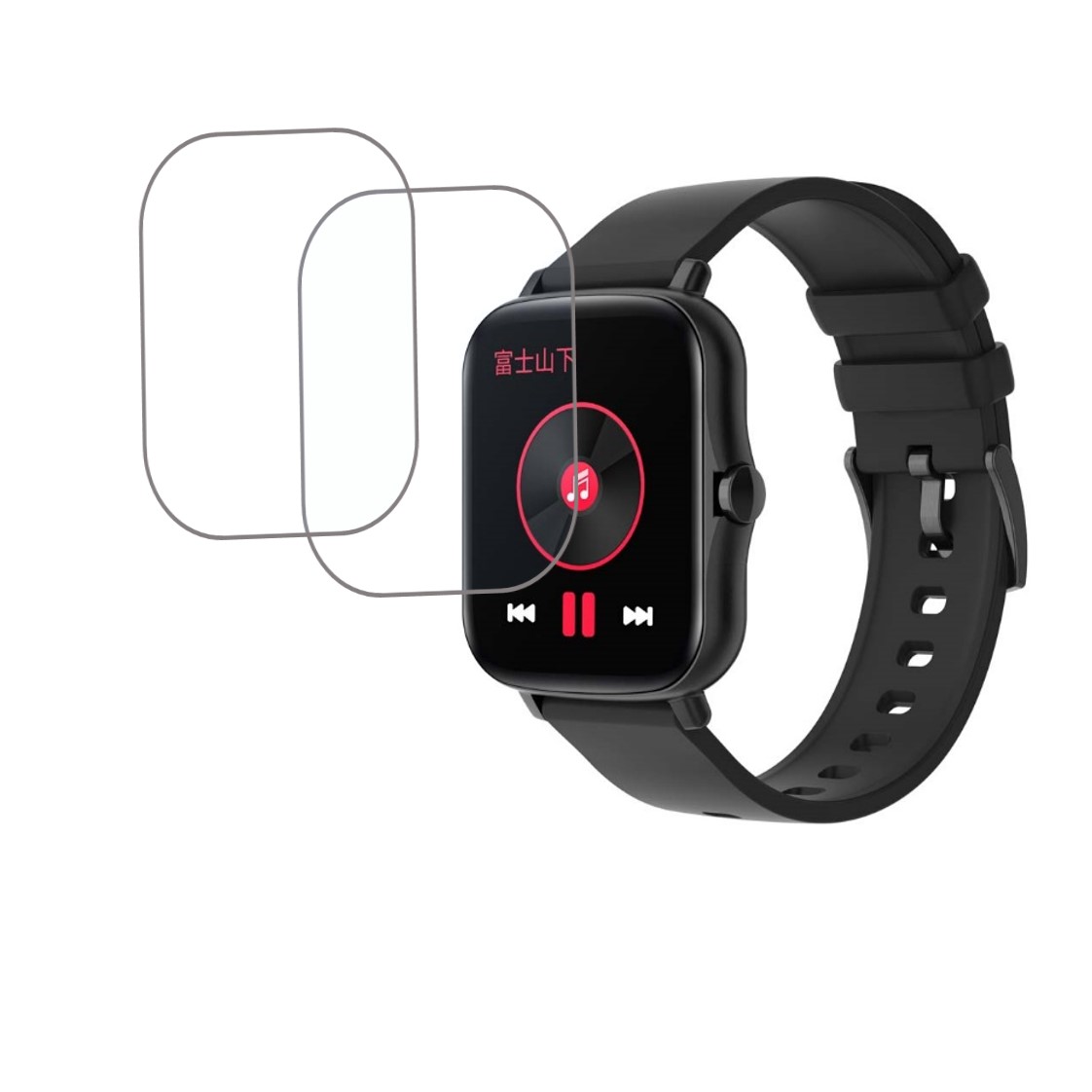X.Cell G4 Music Smart Watch Compatible Smartwatch Screen Protector (Pack of 02)