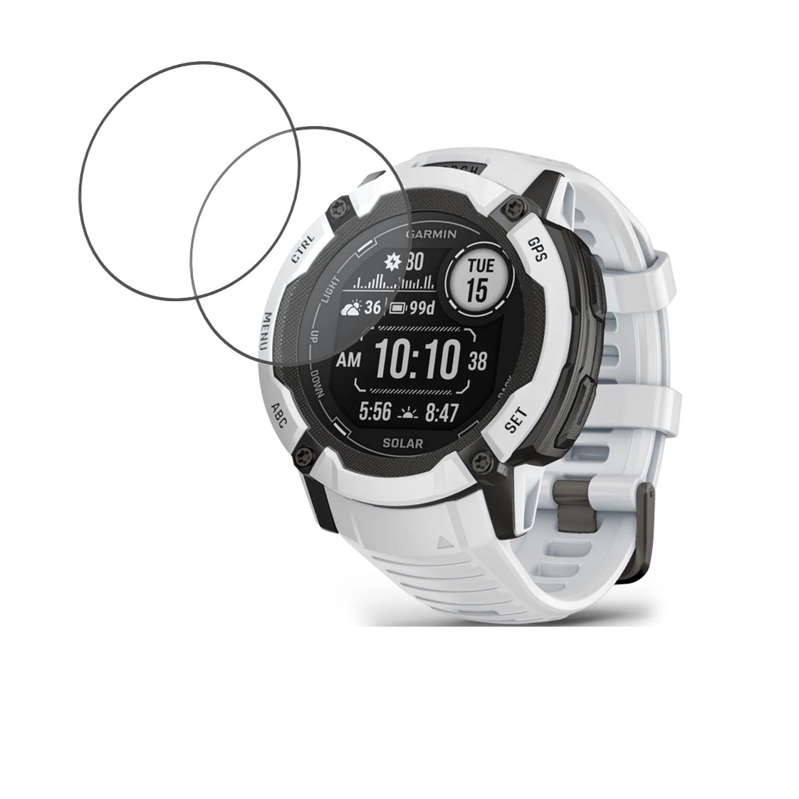 Garmin Instinct 2S Solar 40mm Compatible Smartwatch Screen Protector (Pack of 02)