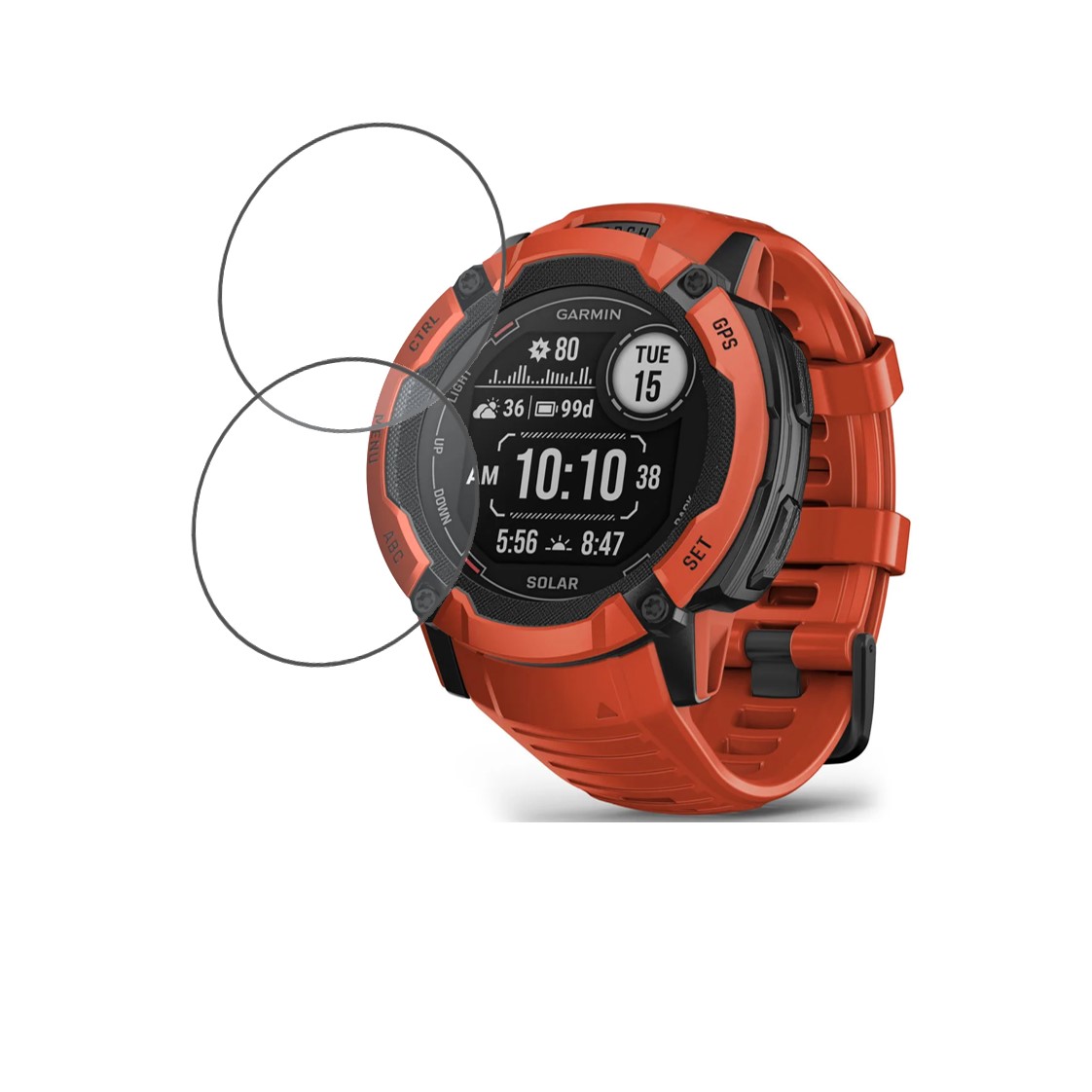 Garmin Instinct 2 Solar - Tactical Edition 45mm Compatible Smartwatch Screen Protector (Pack of 02)