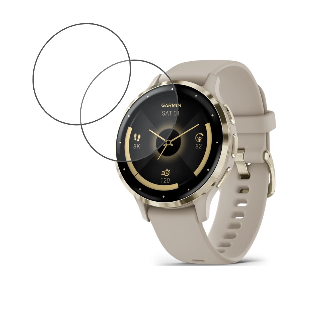 Garmin Venu 3S  41mm Compatible Smartwatch Screen Protector (Pack of 02)