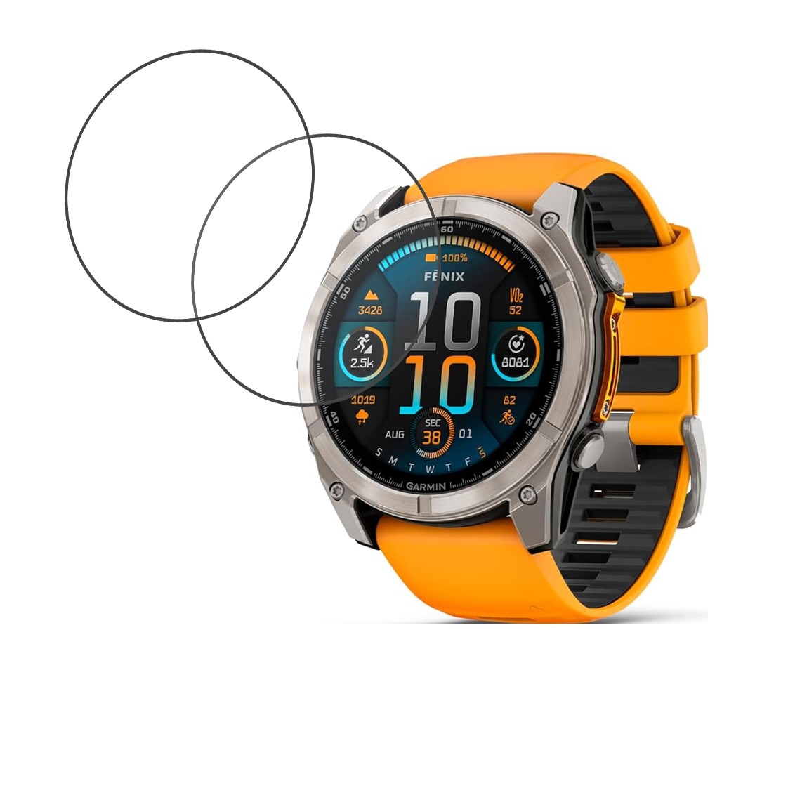 Garmin fenix 8 -51 mm Compatible Smartwatch Screen Protector (Pack of 02)