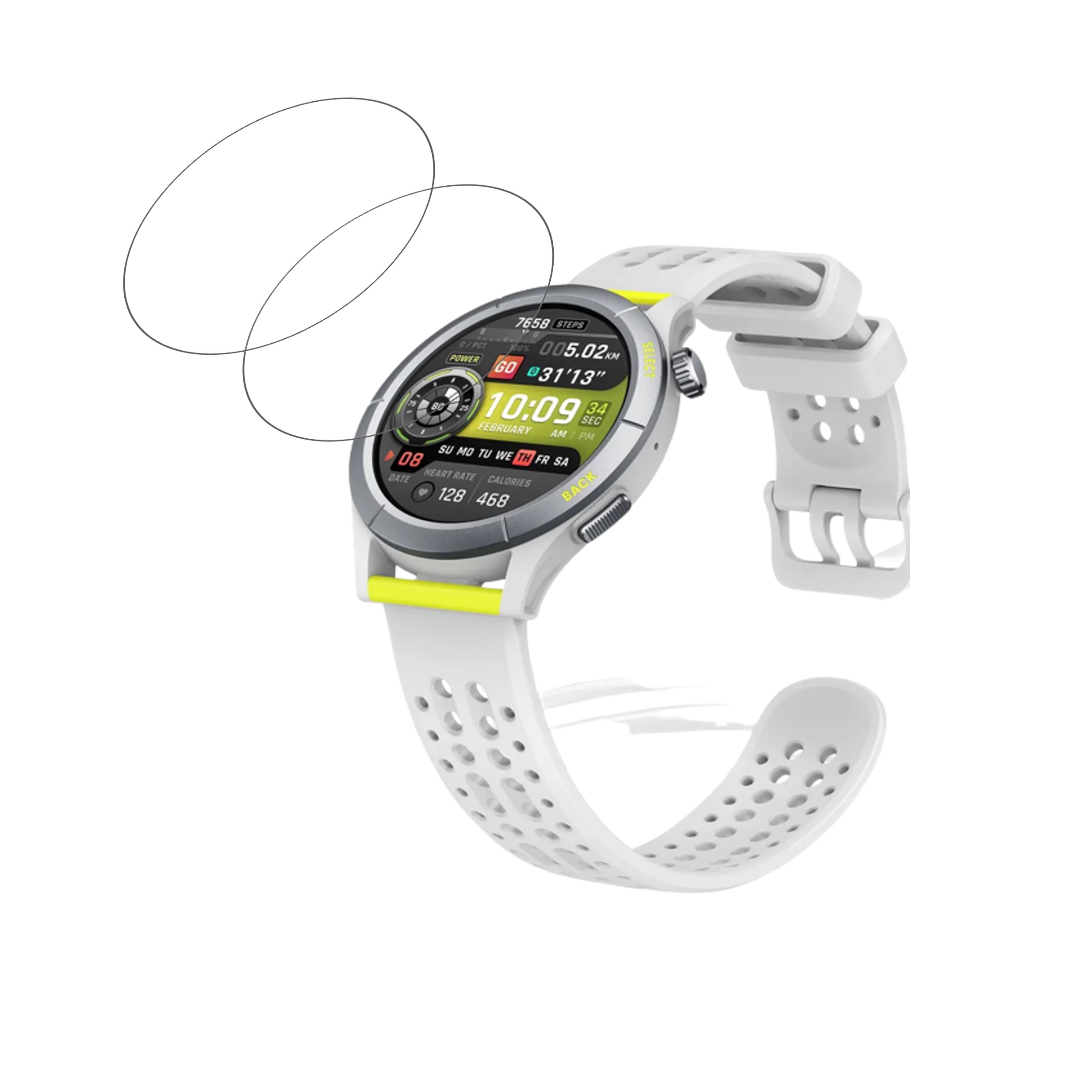 Amazfit Cheetah Round Smartwatch Screen Protector 9H Protective Compatible Flexible