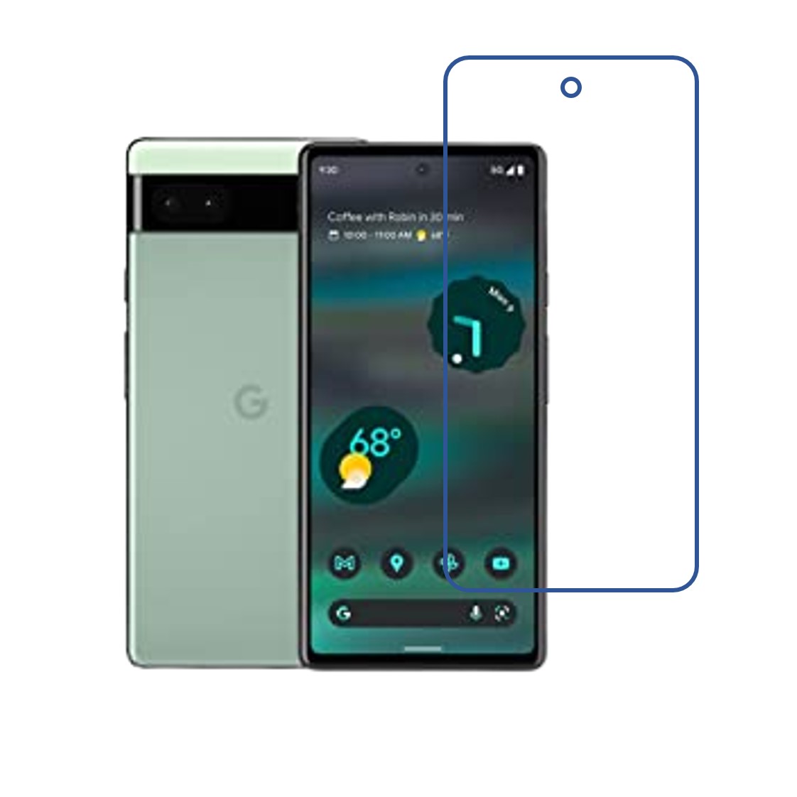 Google Pixel 6a Compatible With Mobile Front Screen Protector  (Flexible Screen Protector)