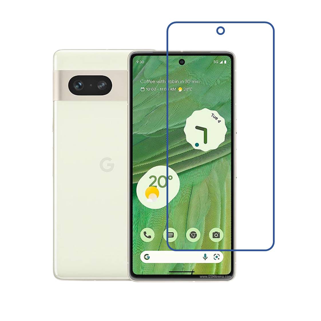 Google Pixel 7 Compatible With Mobile Front Screen Protector  (Flexible Screen Protector)