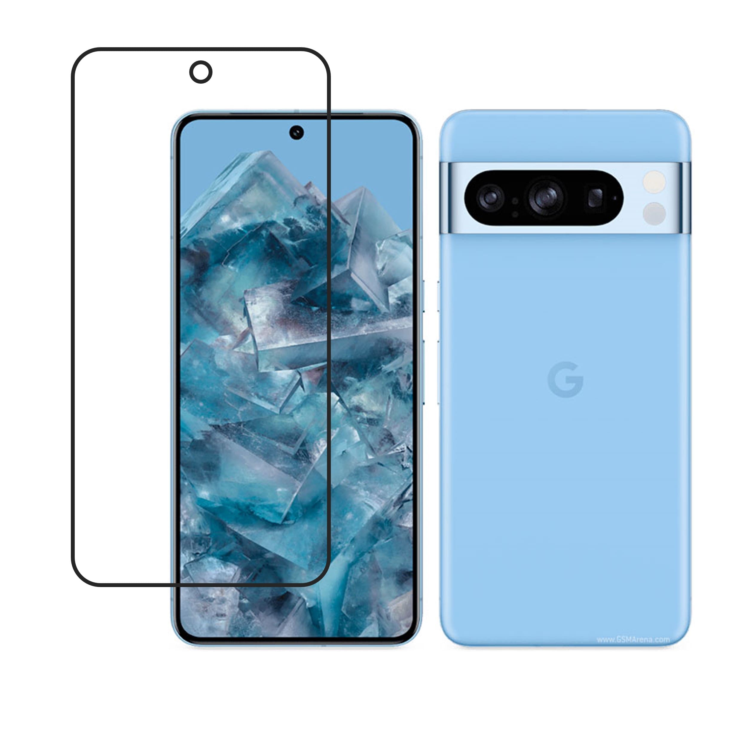 Google Pixel 8 Pro Compatible With Mobile Front Screen Protector  (Flexible Screen Protector)