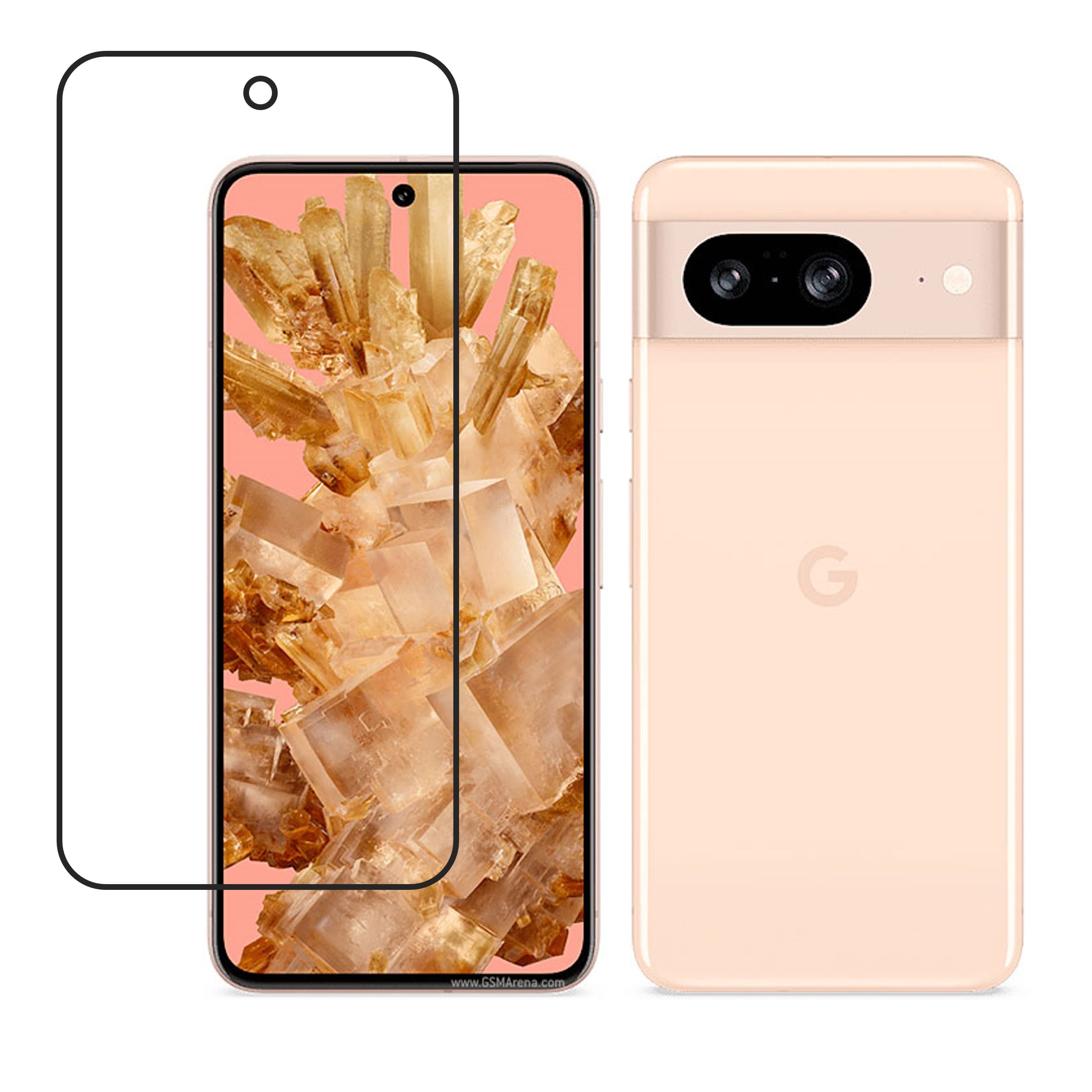 Google Pixel 8 Compatible With Mobile Front Screen Protector  (Flexible Screen Protector)
