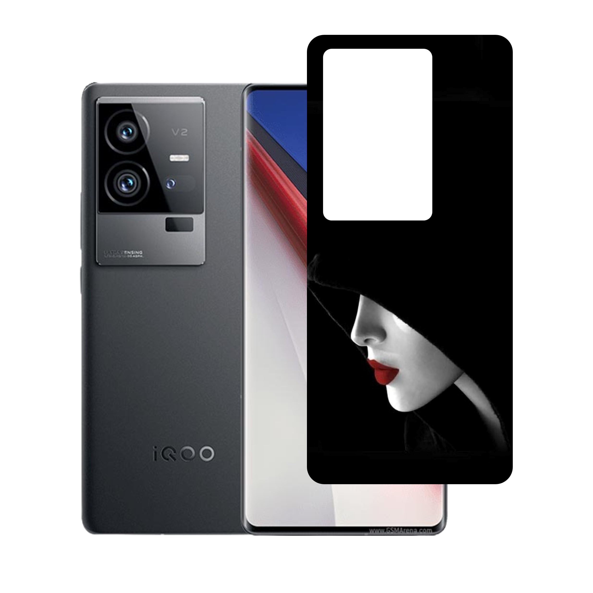 vivo iQOO 11 Pro UV Embossed Touch Feel Design back Skin Protector for (Not a Tempered glass)