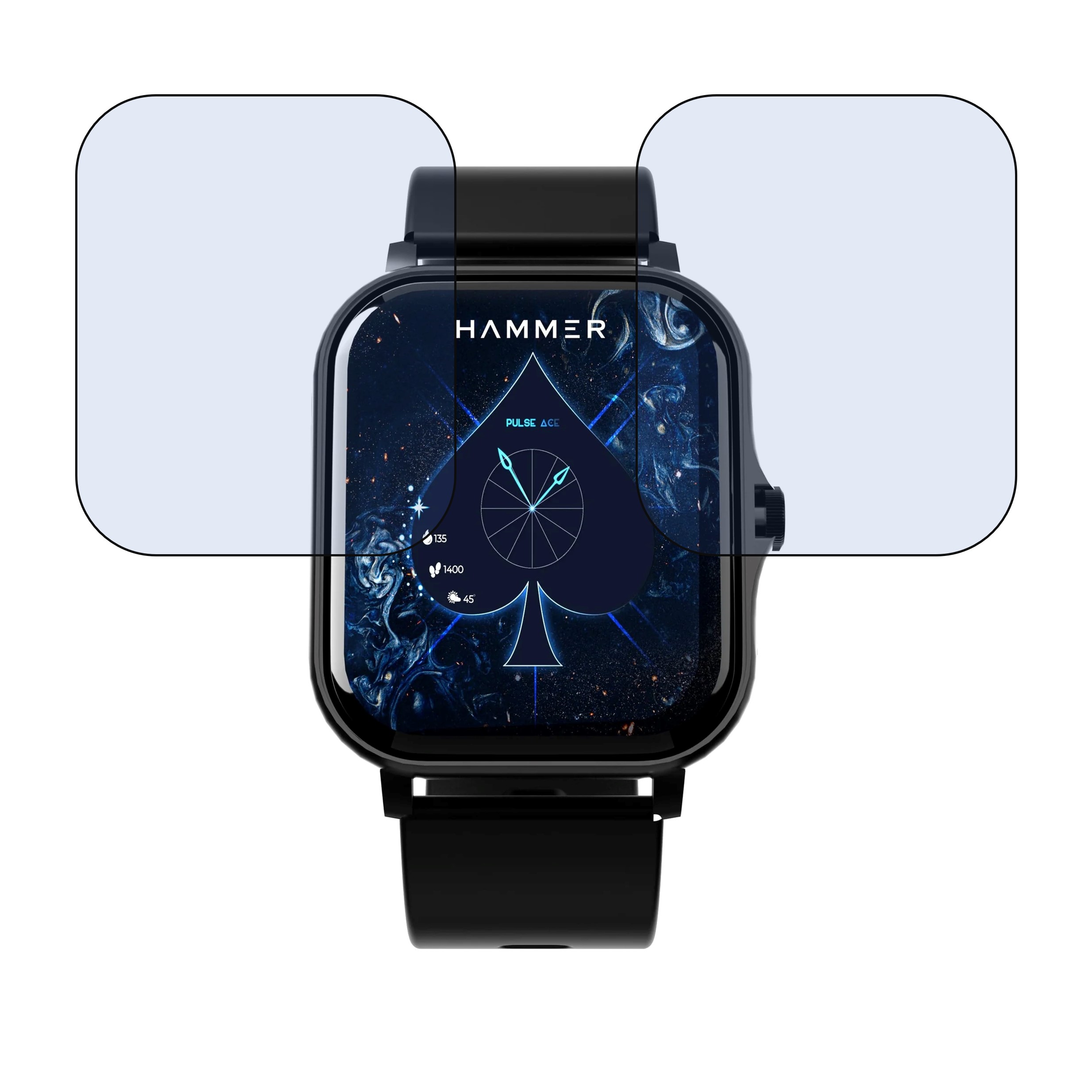 Hammer Pulse Ace Smartwatch Screen Protector 9H Protective Compatible Flexible