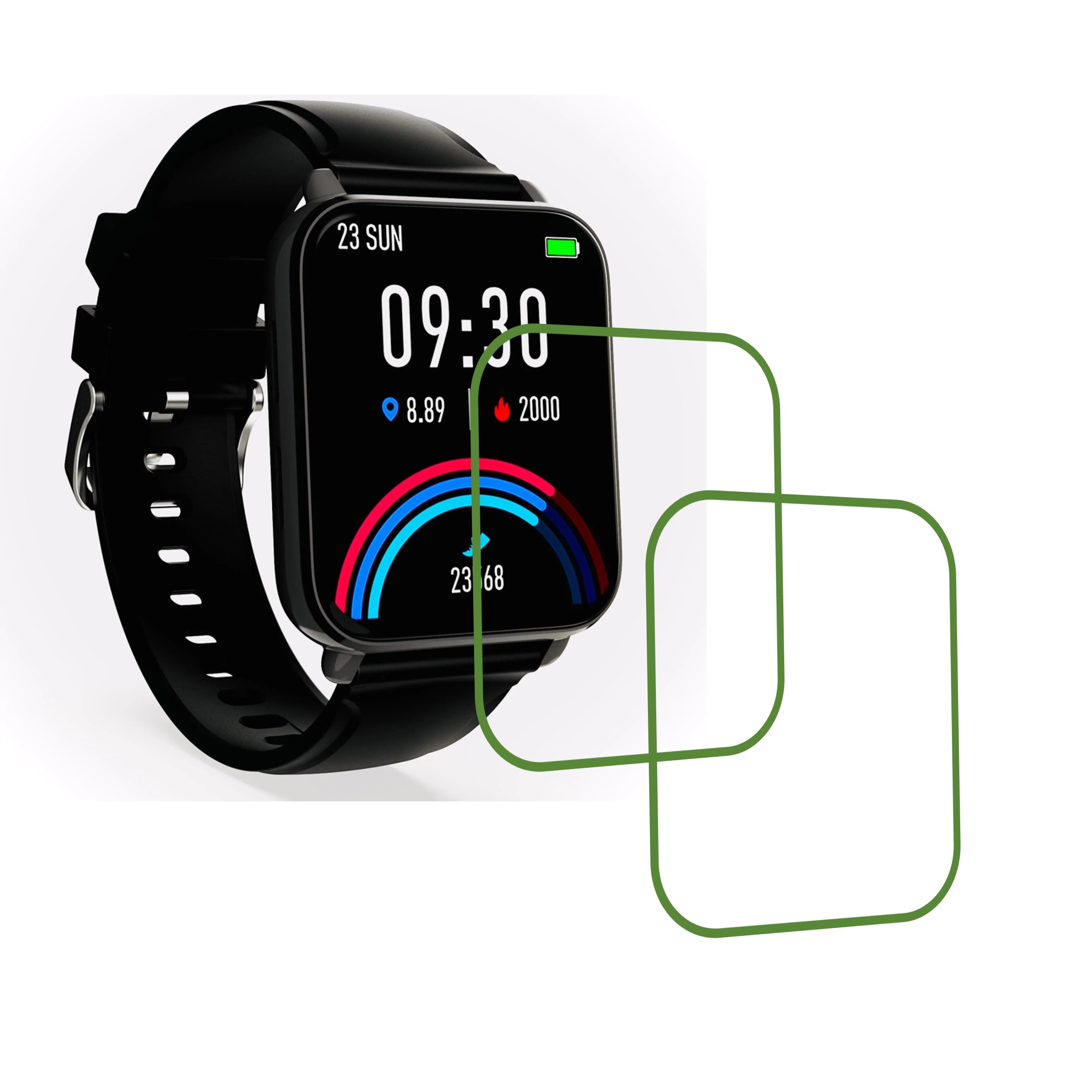 Dr Trust USA Healthpal 2 Smartwatch Screen Protector 9H Protective Compatible Flexible