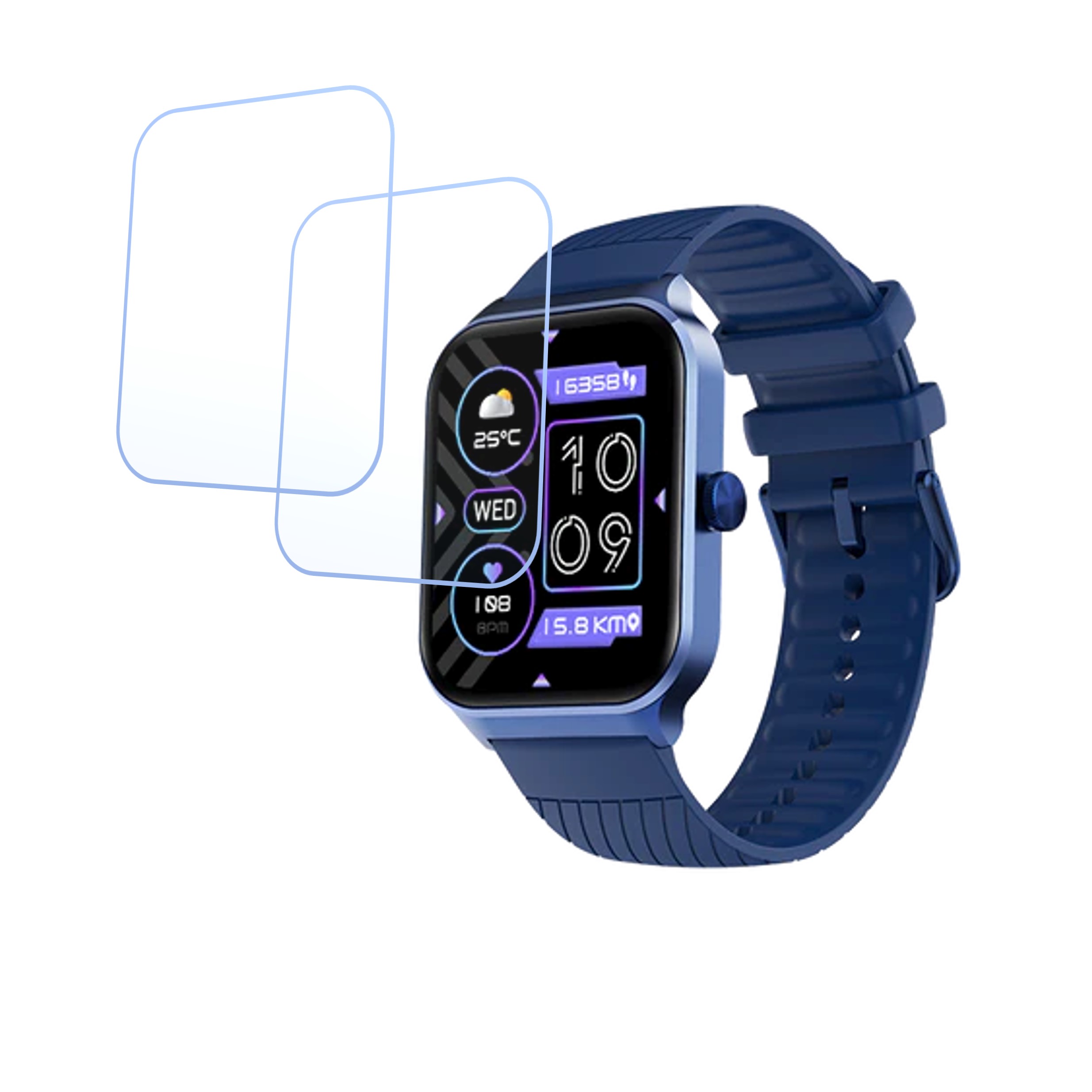 Noise ColorFit Canvas Smartwatch Screen Protector 9H Protective Compatible Flexible
