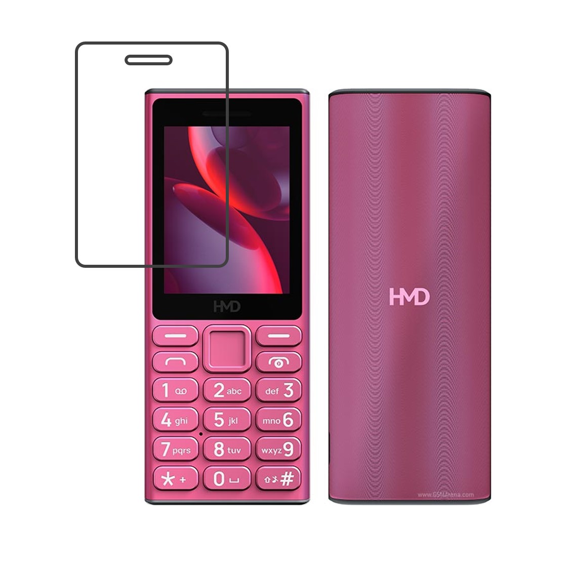 HMD 105 4 G Compatible With Mobile Front Screen Protector  (Flexible Screen Protector)
