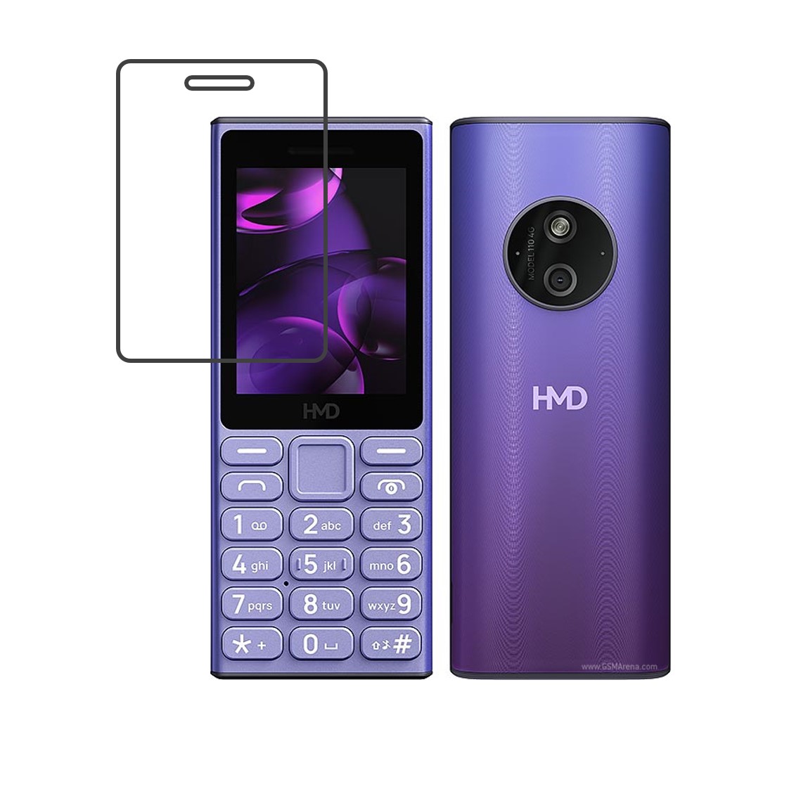 HMD 110 4 G Compatible With Mobile Front Screen Protector  (Flexible Screen Protector)
