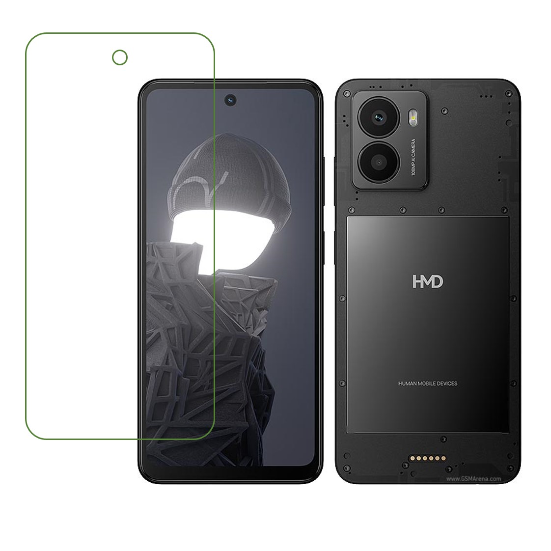 HMD Fusion Compatible With Mobile Front Screen Protector  (Flexible Screen Protector)