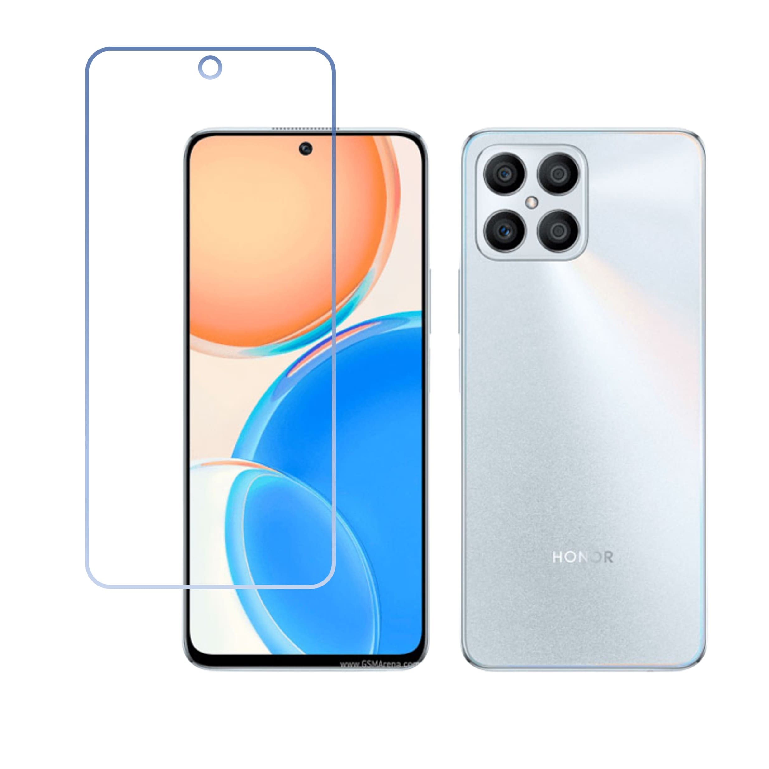 HONOR X8 Compatible With Mobile Front Screen Protector  (Flexible Screen Protector)