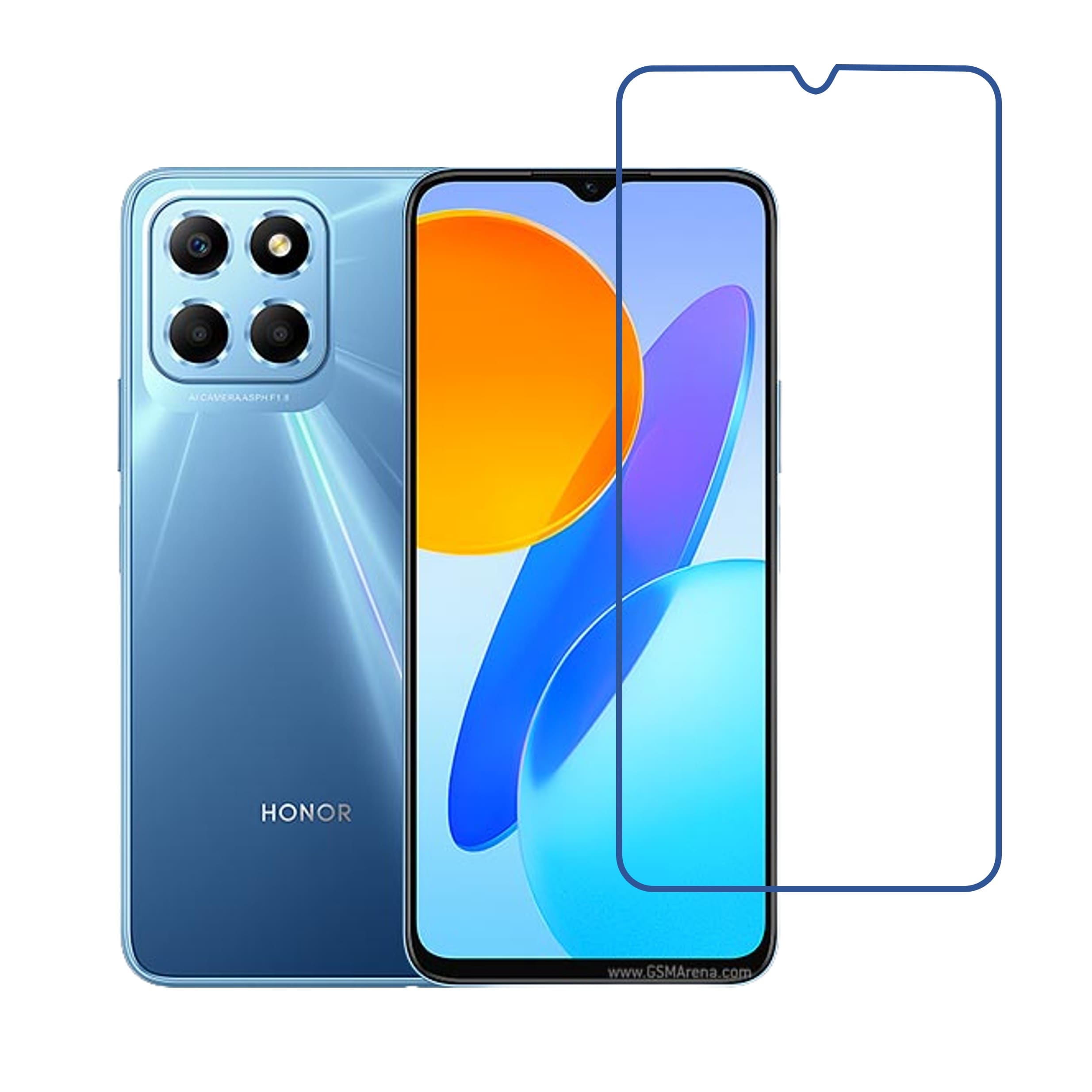 HONOR x8 5 G Compatible With Mobile Front Screen Protector  (Flexible Screen Protector)