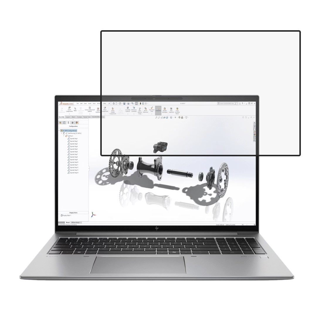 Laptop Screen Protector Compatible With HP ZBook Firefly 40.6 cm (16) G11 Mobile Workstation PC (16 Inch)9H Protective Ultra Clear (Flexible Screen Protector)