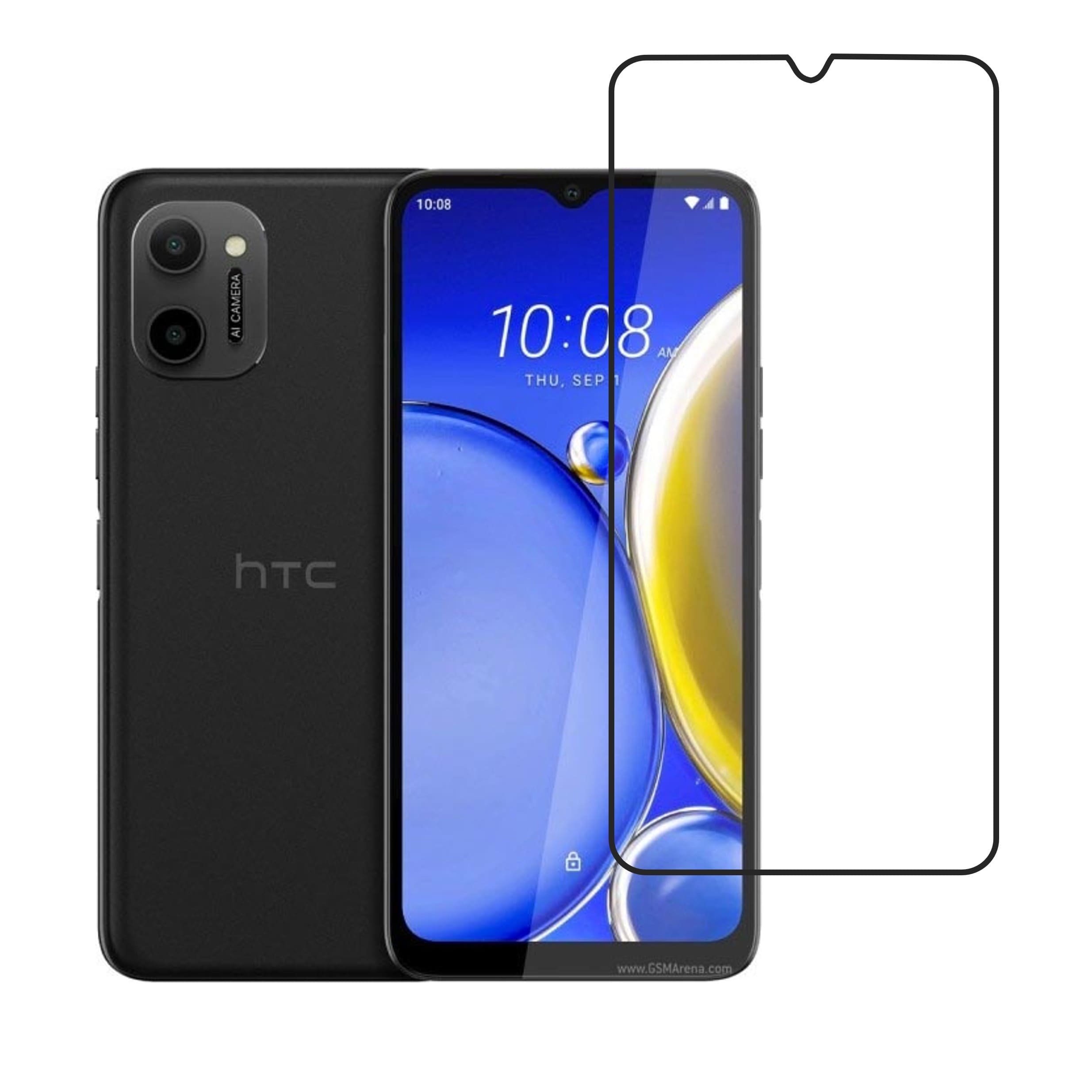 HTC Wildfire E plus Compatible With Mobile Front Screen Protector  (Flexible Screen Protector)