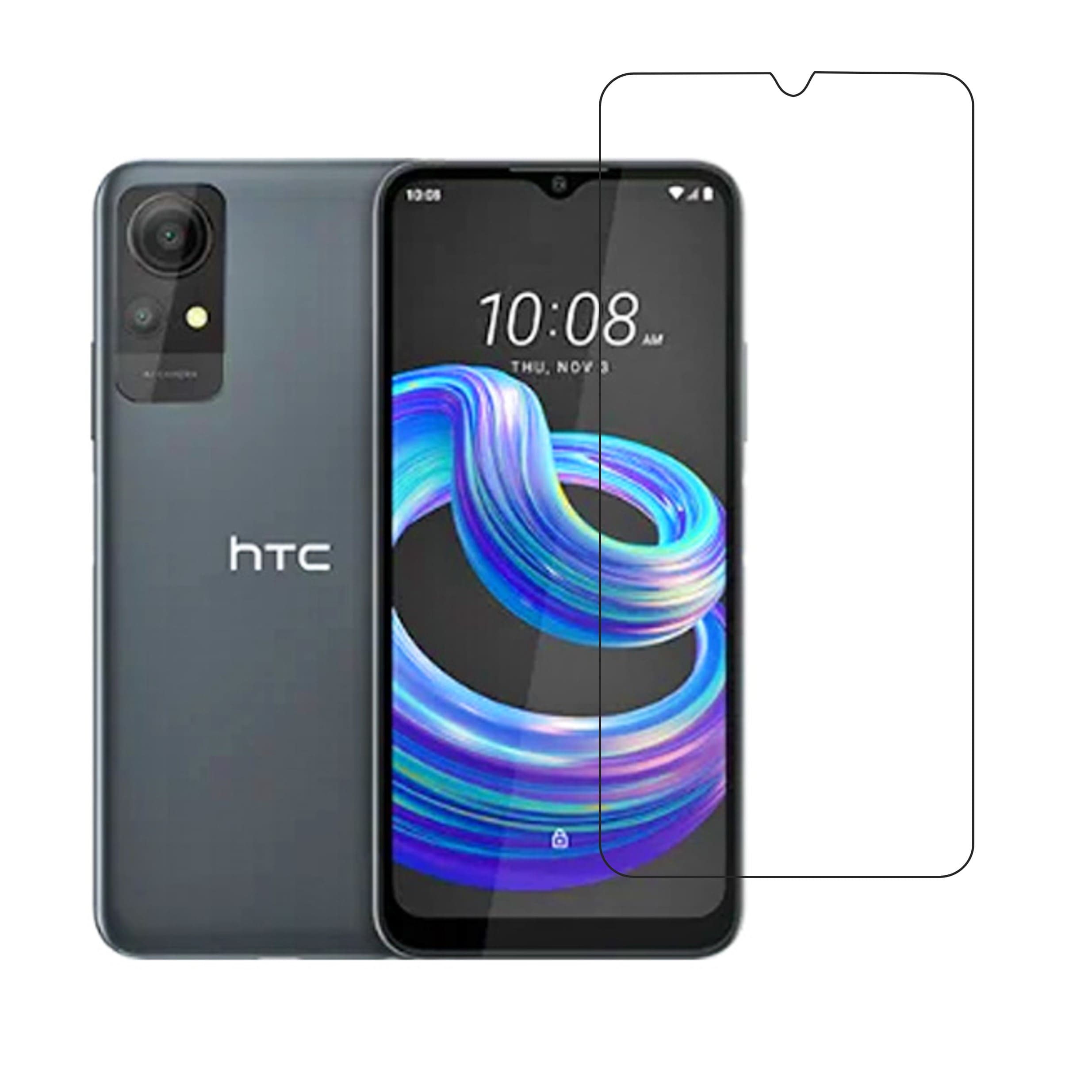 HTC Wildfire E3 lite Compatible With Mobile Front Screen Protector  (Flexible Screen Protector)
