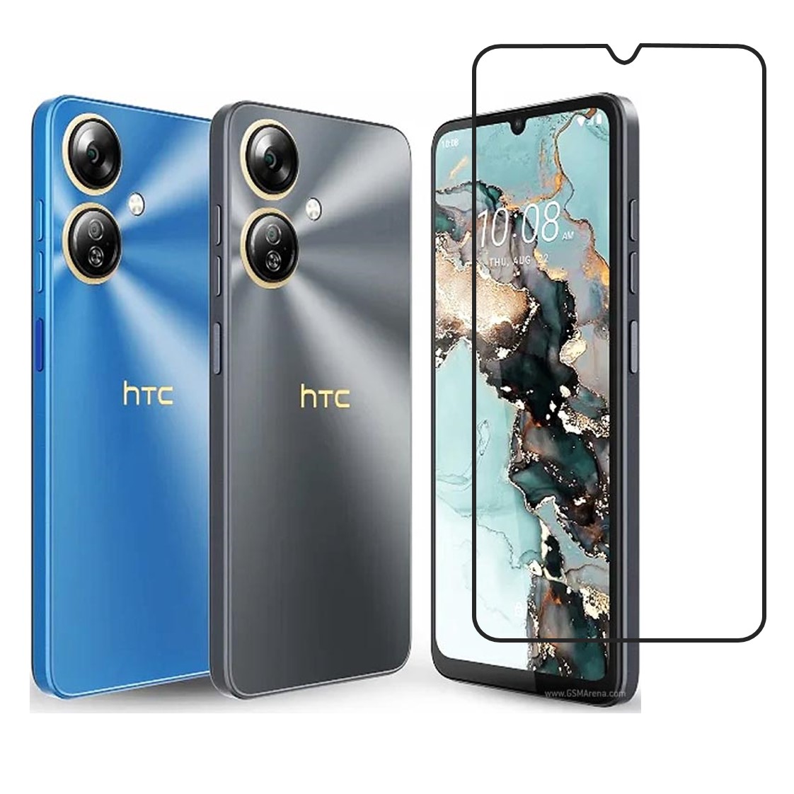 HTC Wildfire E5 Plus Compatible With Mobile Front Screen Protector  (Flexible Screen Protector)