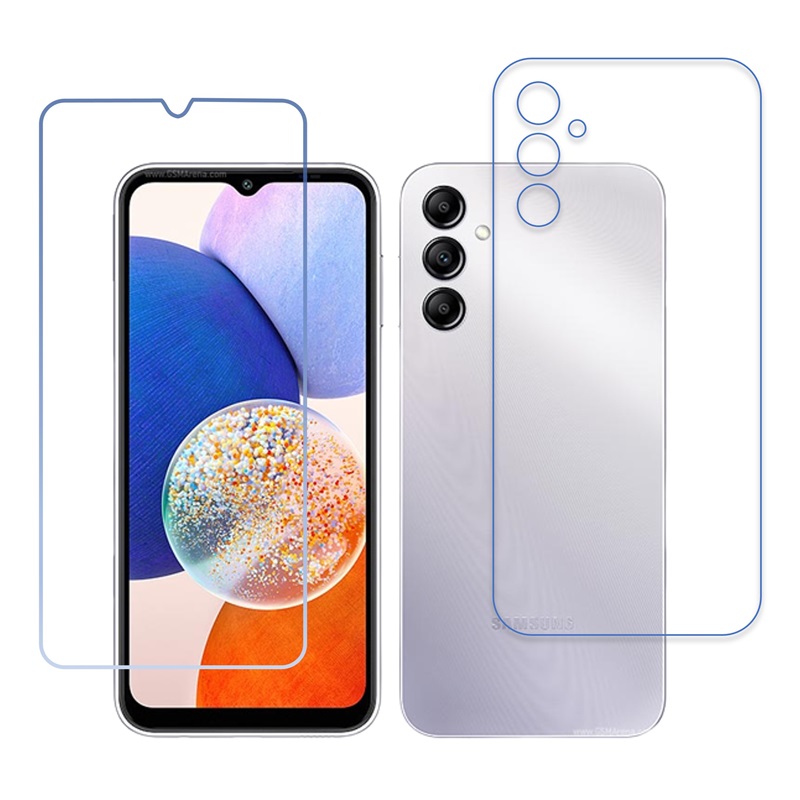 Samsung Galaxy A14 5G 9H Protective Compatible Mobile Screen Protector For Front & Back (Not a Tempered glass)