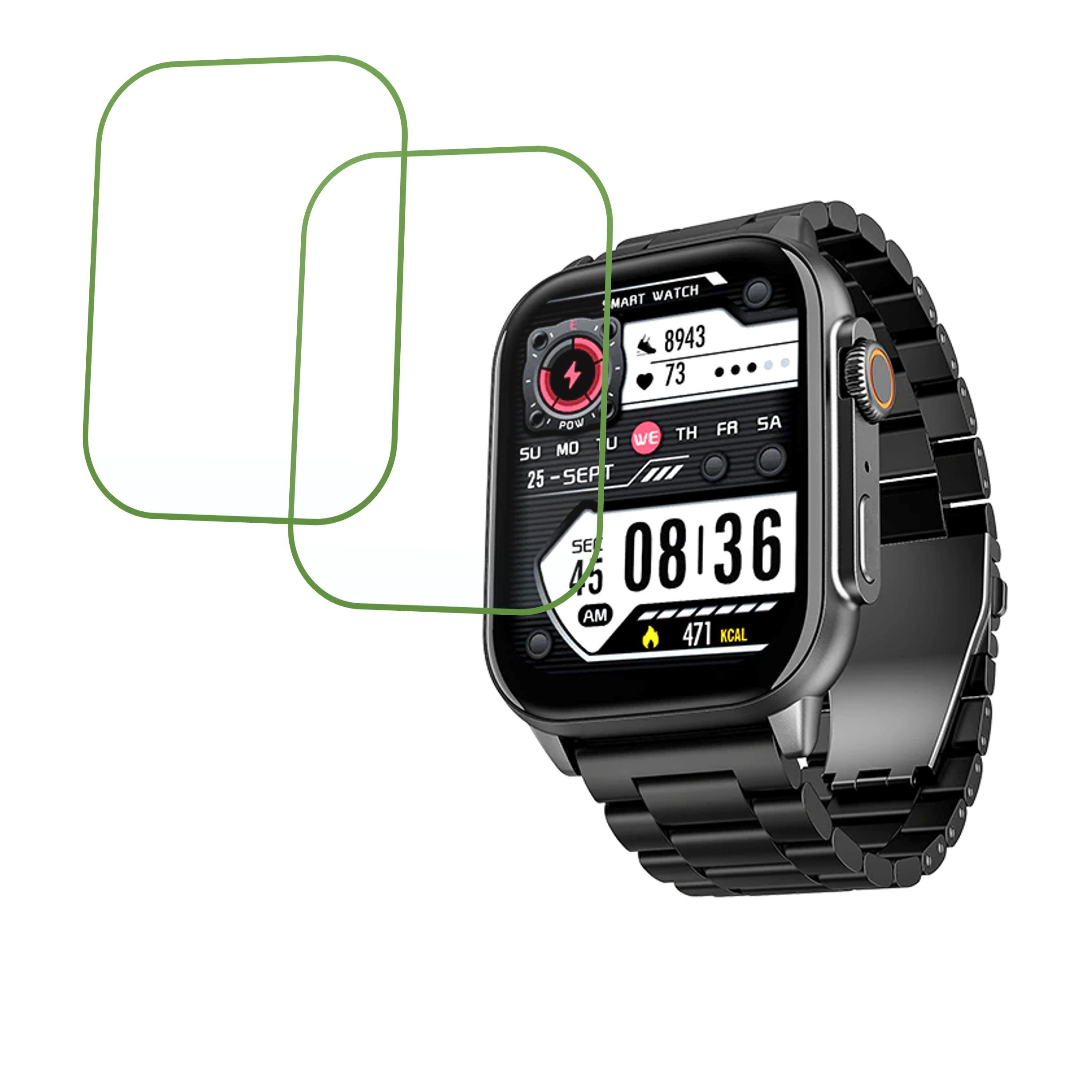 boAt Wave Vivid Smartwatch Screen Protector 9H Protective Compatible Flexible