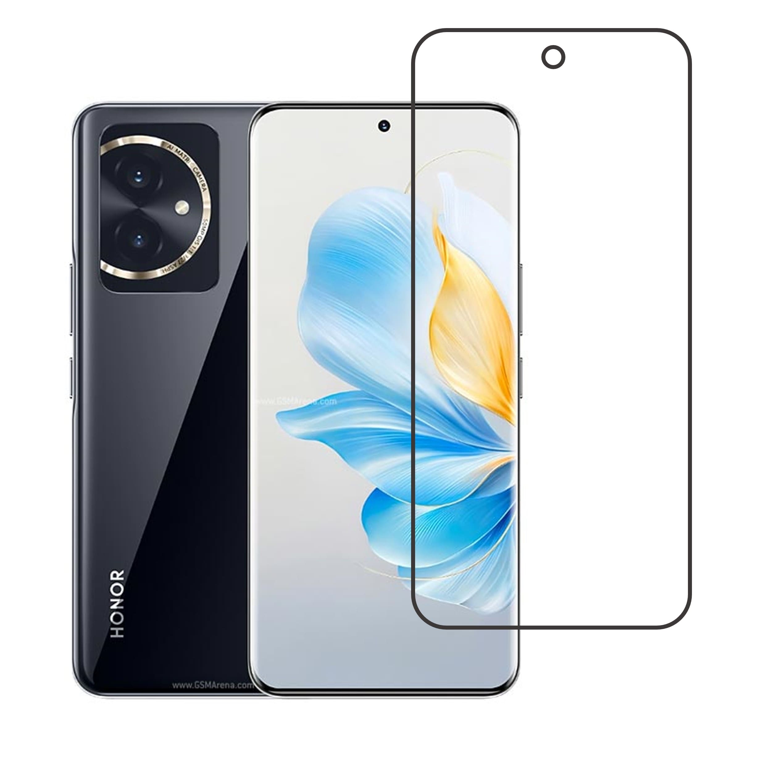 Honor 100 Compatible With Mobile Front Screen Protector  (Flexible Screen Protector)
