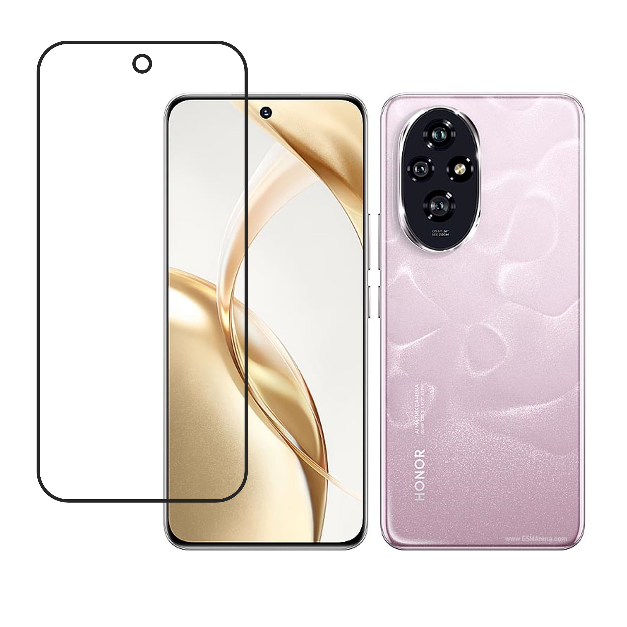 Honor 200 Compatible With Mobile Front Screen Protector  (Flexible Screen Protector)