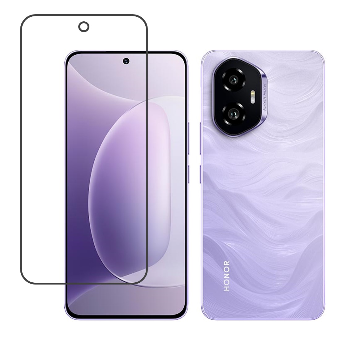 Honor 300 Compatible With Mobile Front Screen Protector  (Flexible Screen Protector)
