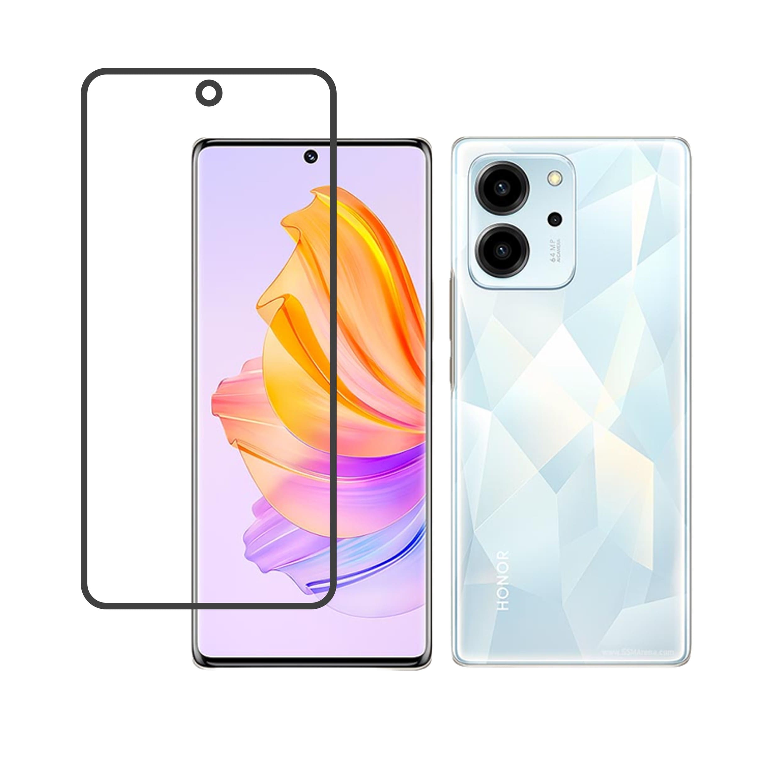 Honor 80 SE Compatible With Mobile Front Screen Protector  (Flexible Screen Protector)