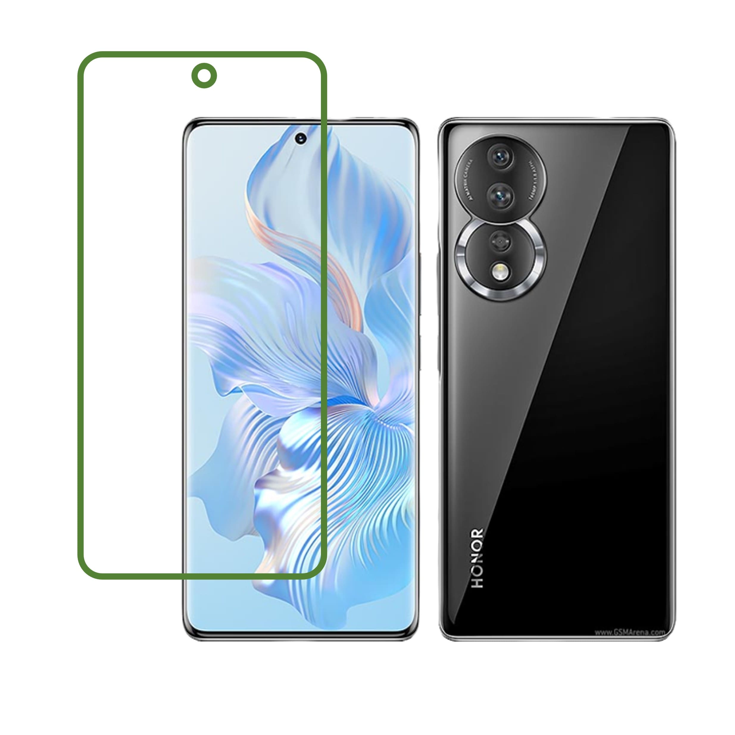 Honor 80 Compatible With Mobile Front Screen Protector  (Flexible Screen Protector)