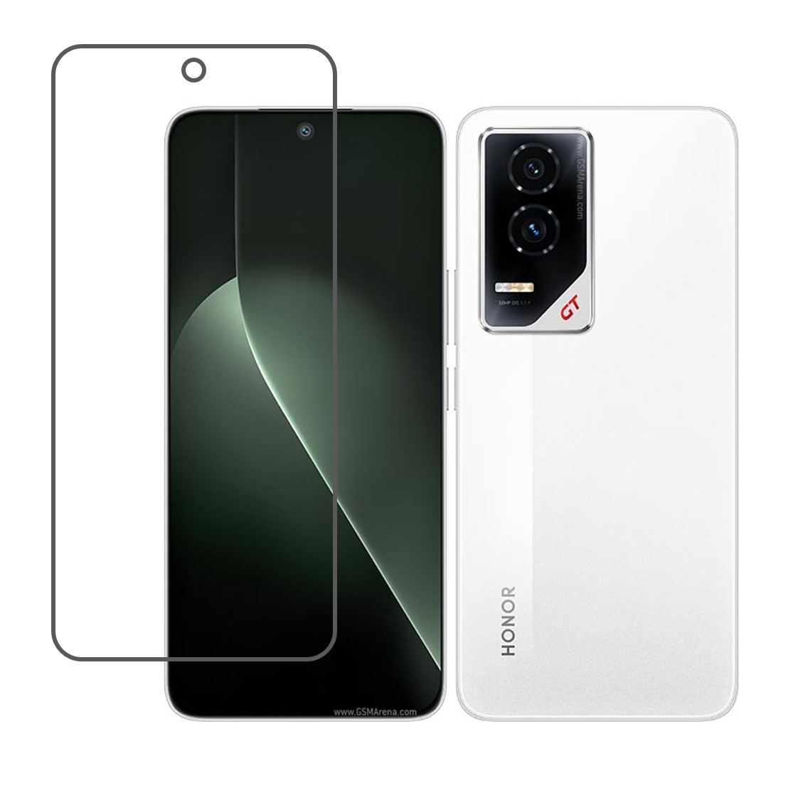 Honor GT Compatible With Mobile Front Screen Protector  (Flexible Screen Protector)
