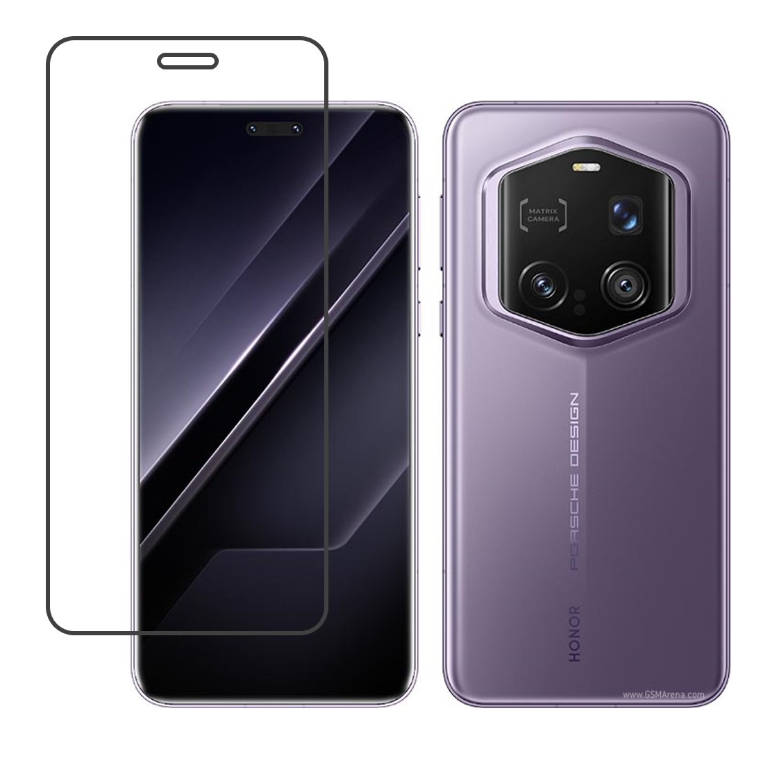 Honor Magic7 RSR Porsche Design Compatible With Mobile Front Screen Protector  (Flexible Screen Protector)