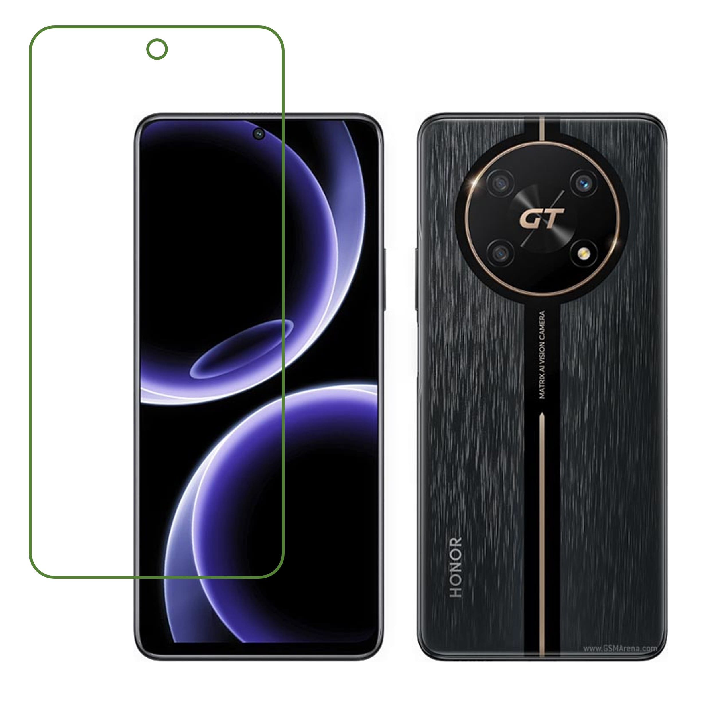 Honor X40 GT Racing Compatible With Mobile Front Screen Protector  (Flexible Screen Protector)