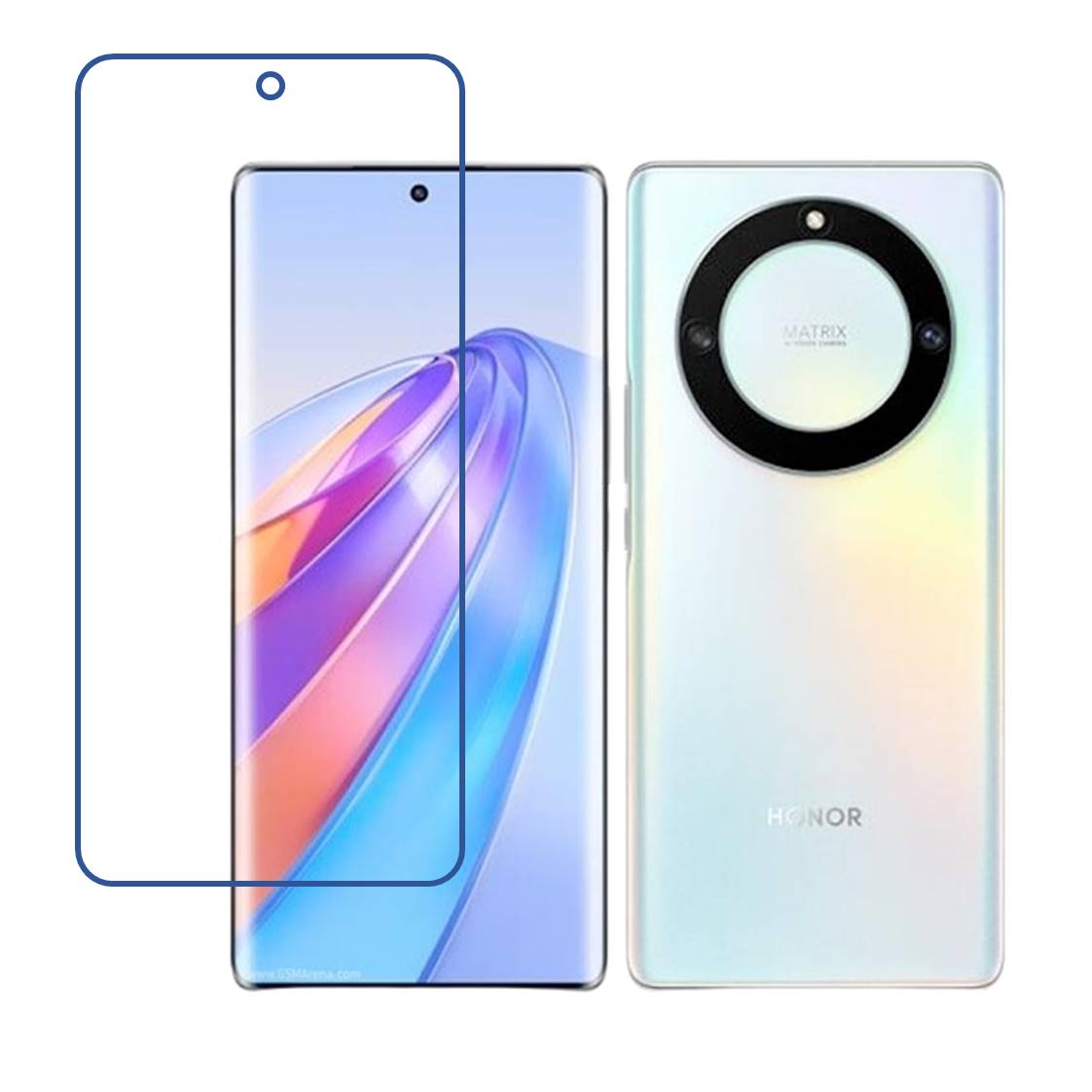 Honor X40 Compatible With Mobile Front Screen Protector  (Flexible Screen Protector)
