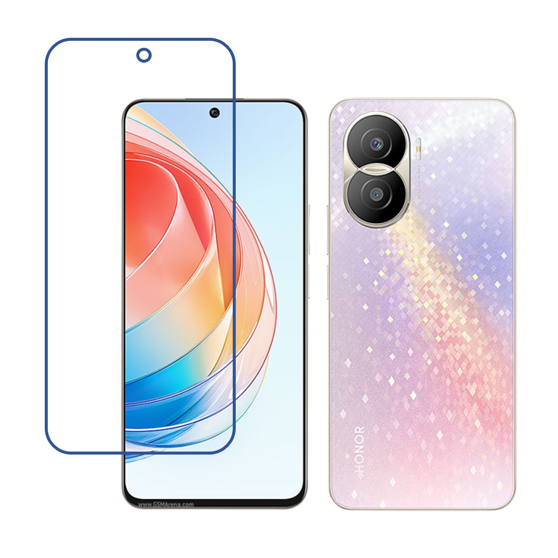 Honor X40i Compatible With Mobile Front Screen Protector  (Flexible Screen Protector)
