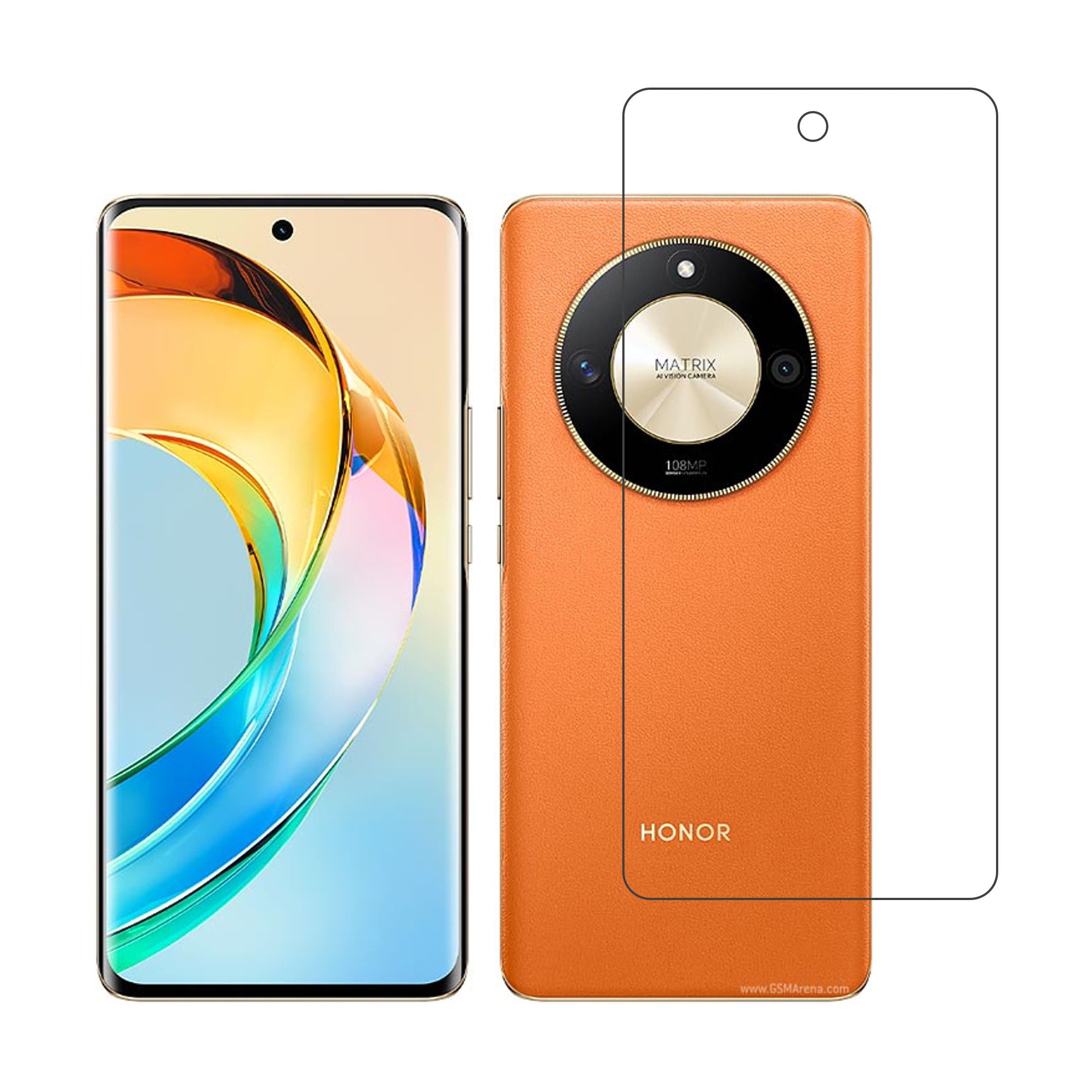 Honor X50 Compatible With Mobile Front Screen Protector  (Flexible Screen Protector)