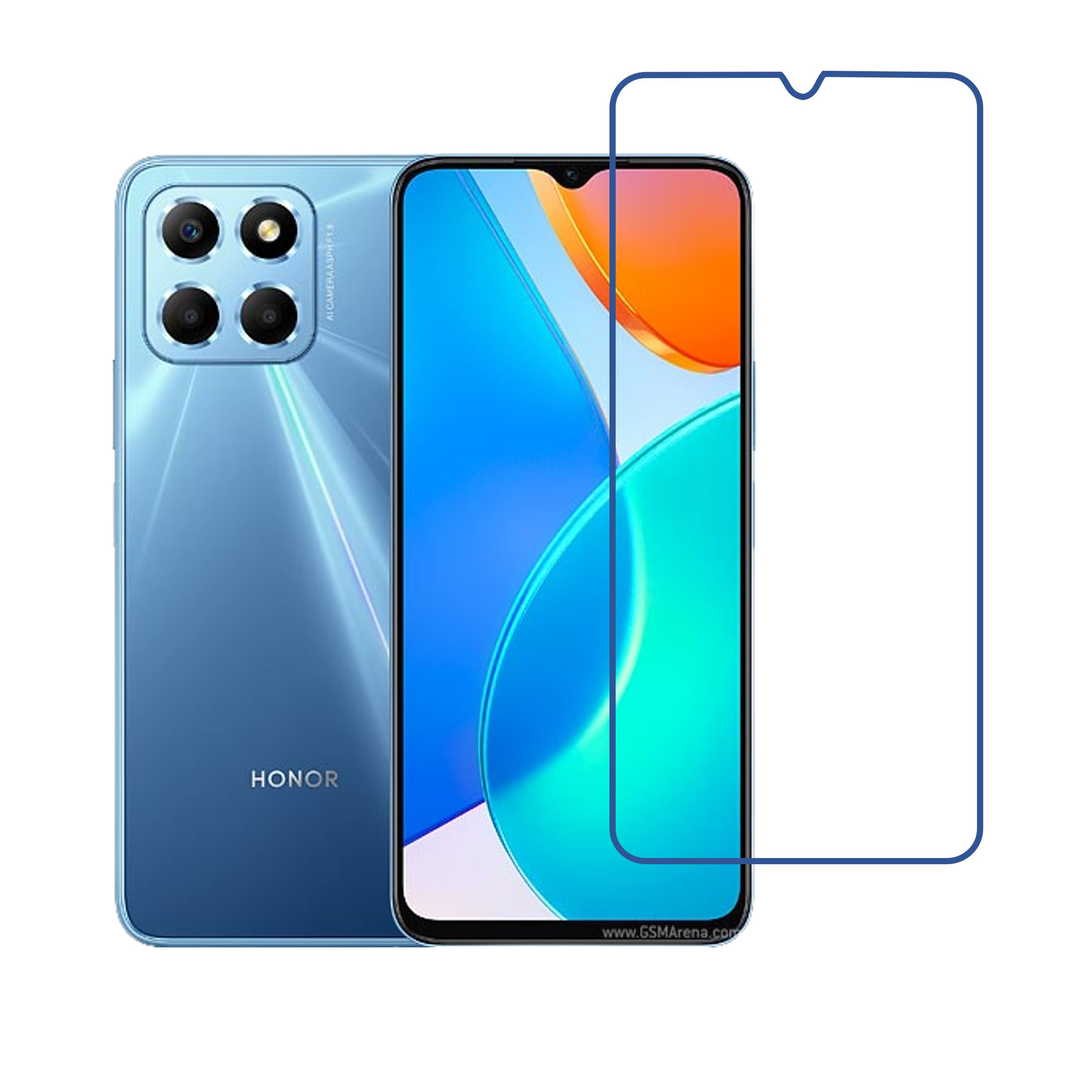 Honor X6 Compatible With Mobile Front Screen Protector  (Flexible Screen Protector)