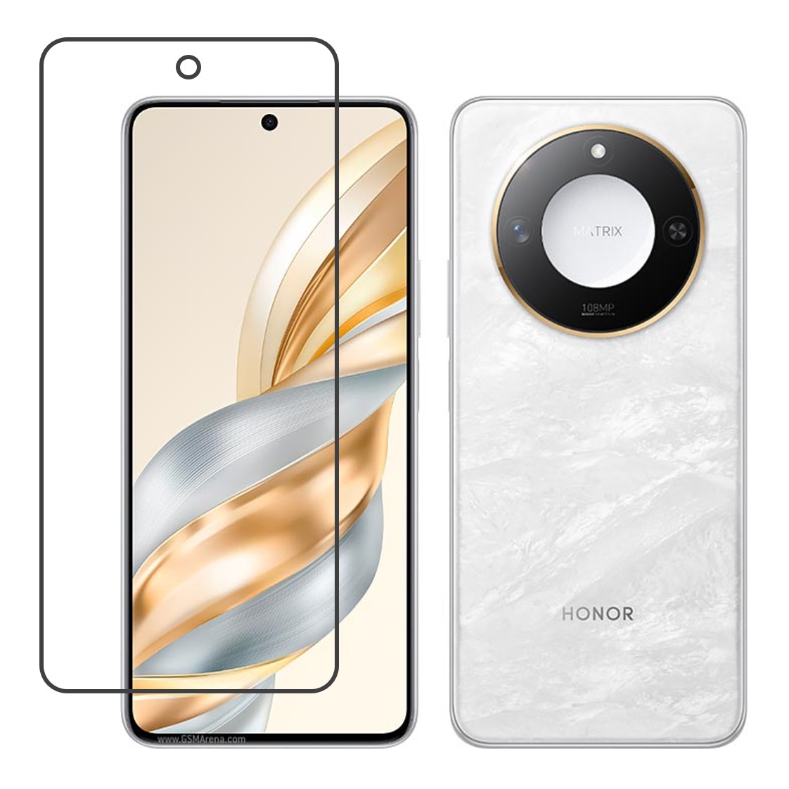 Honor X60 Compatible With Mobile Front Screen Protector  (Flexible Screen Protector)