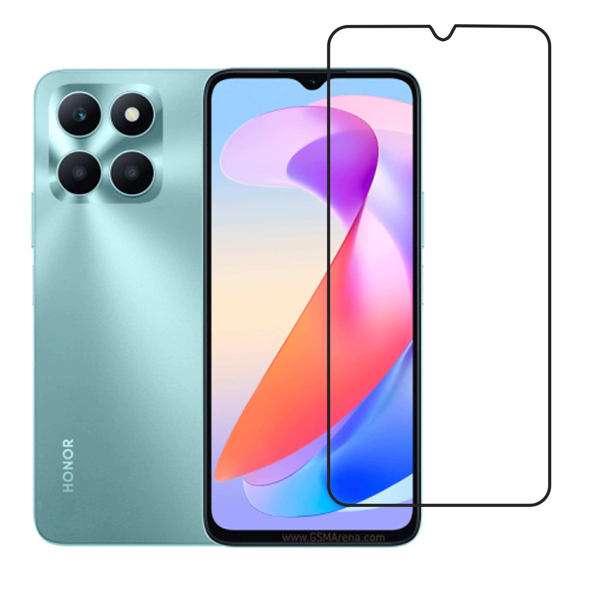 Honor X6a Compatible With Mobile Front Screen Protector  (Flexible Screen Protector)