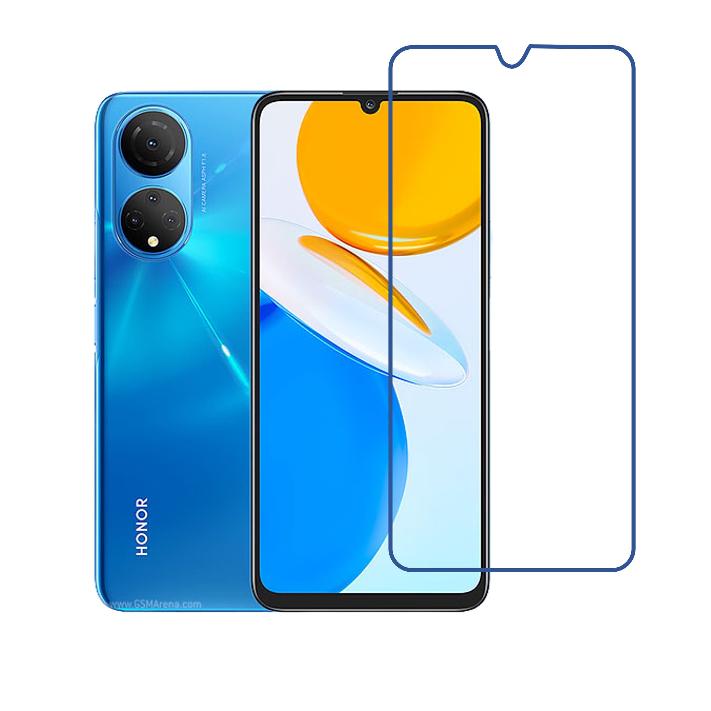 Honor X7 Compatible With Mobile Front Screen Protector  (Flexible Screen Protector)