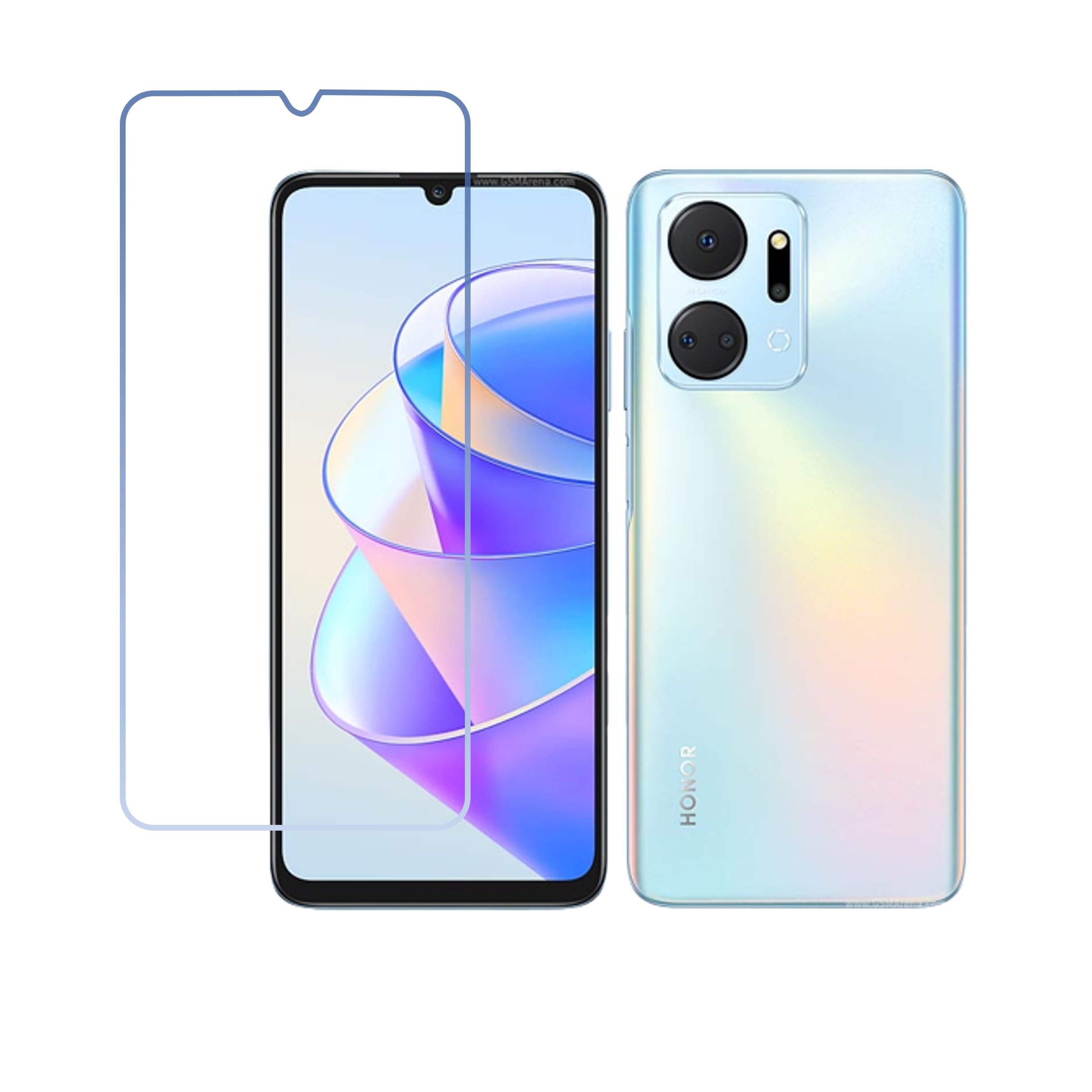 Honor X7a Compatible With Mobile Front Screen Protector  (Flexible Screen Protector)