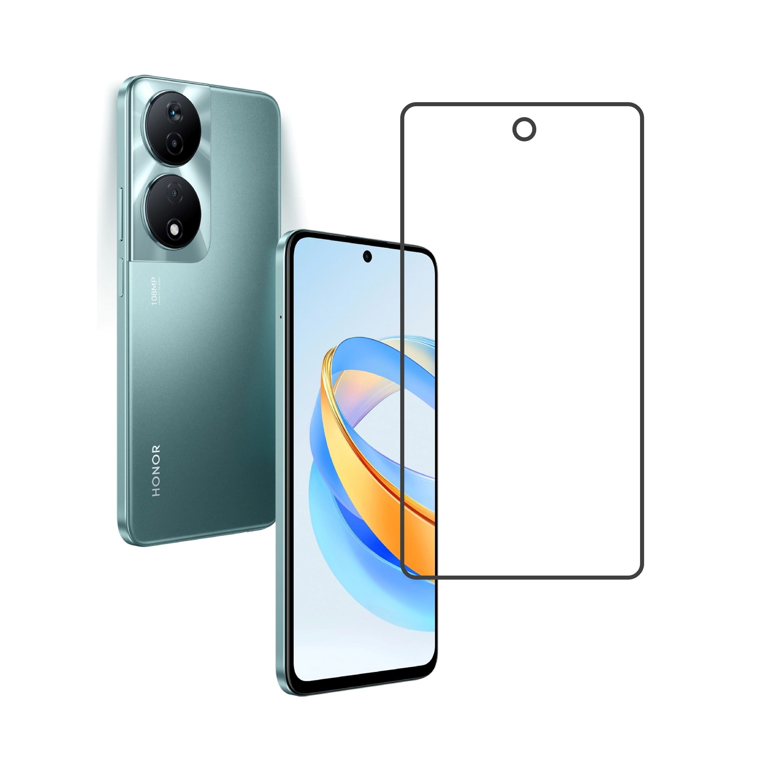 Honor X7b 5 G Compatible With Mobile Front Screen Protector  (Flexible Screen Protector)