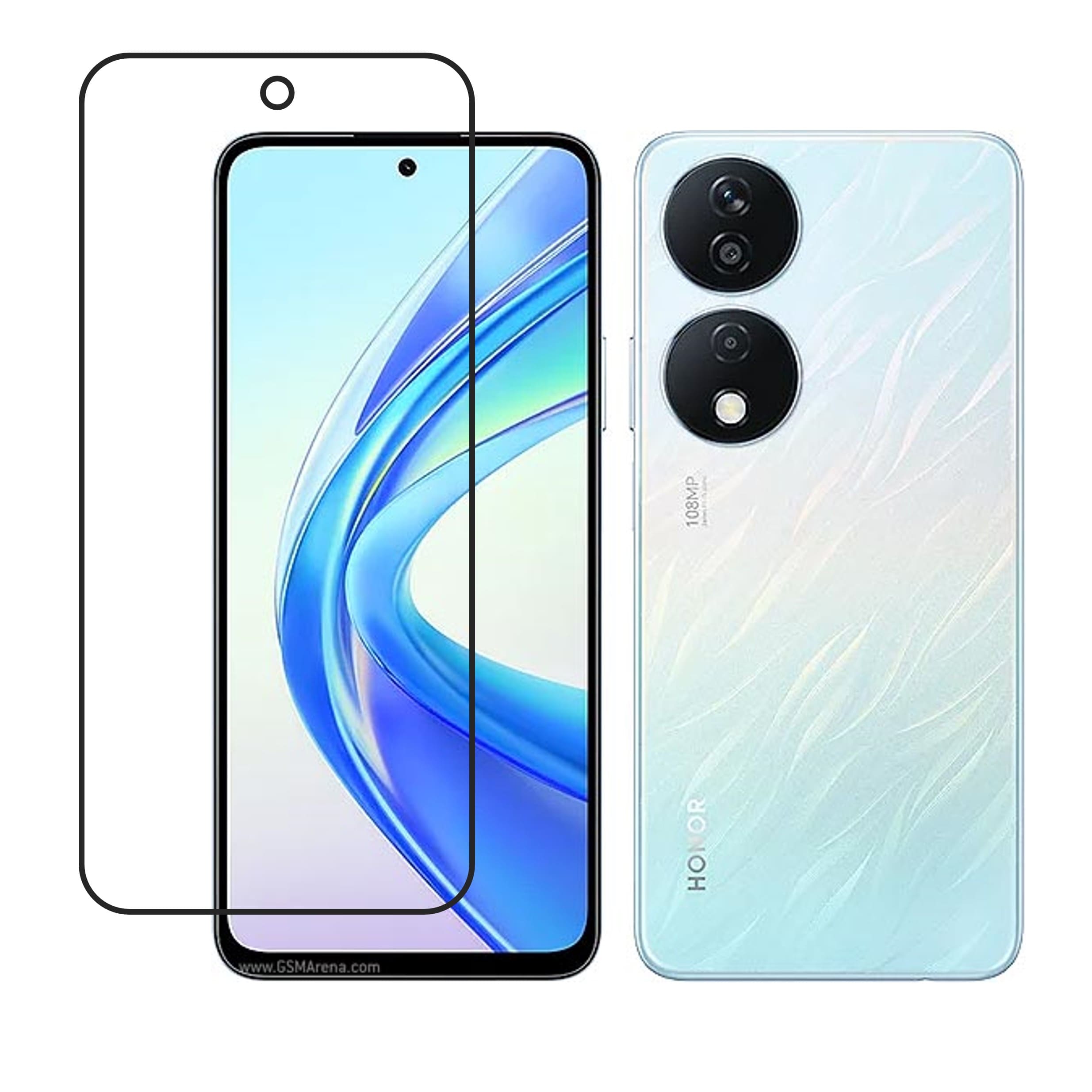 Honor X7b Compatible With Mobile Front Screen Protector  (Flexible Screen Protector)