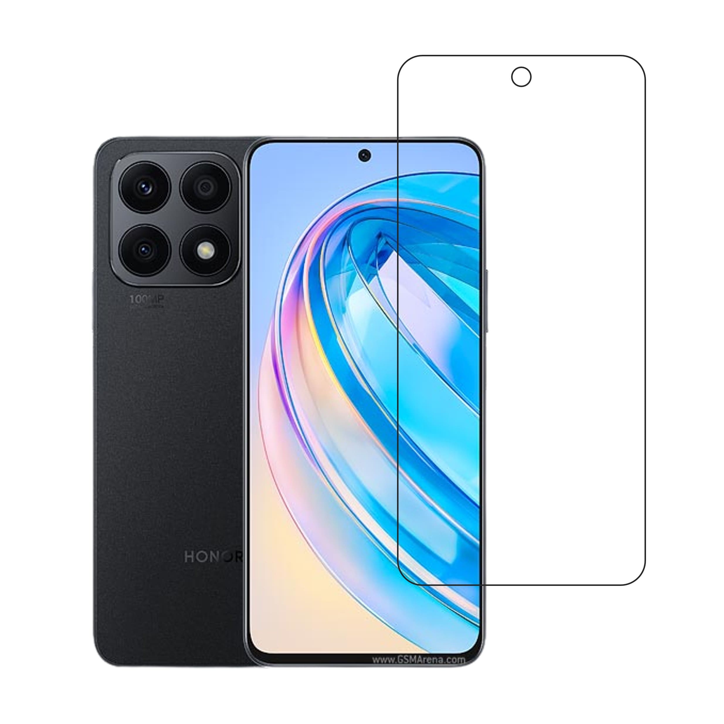 Honor X8a Compatible With Mobile Front Screen Protector  (Flexible Screen Protector)